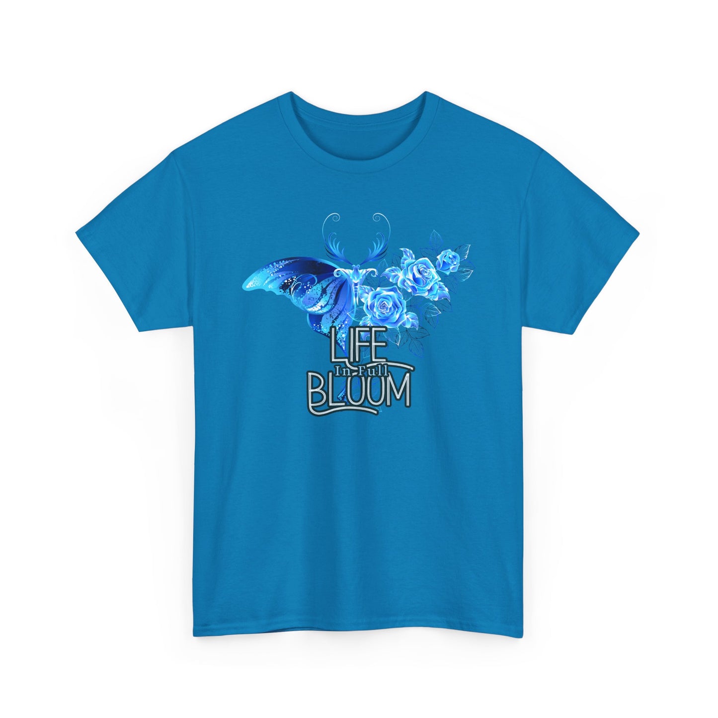 🦋Life in Full Bloom Heavy Cotton Tee - Rise, Bloom, Become