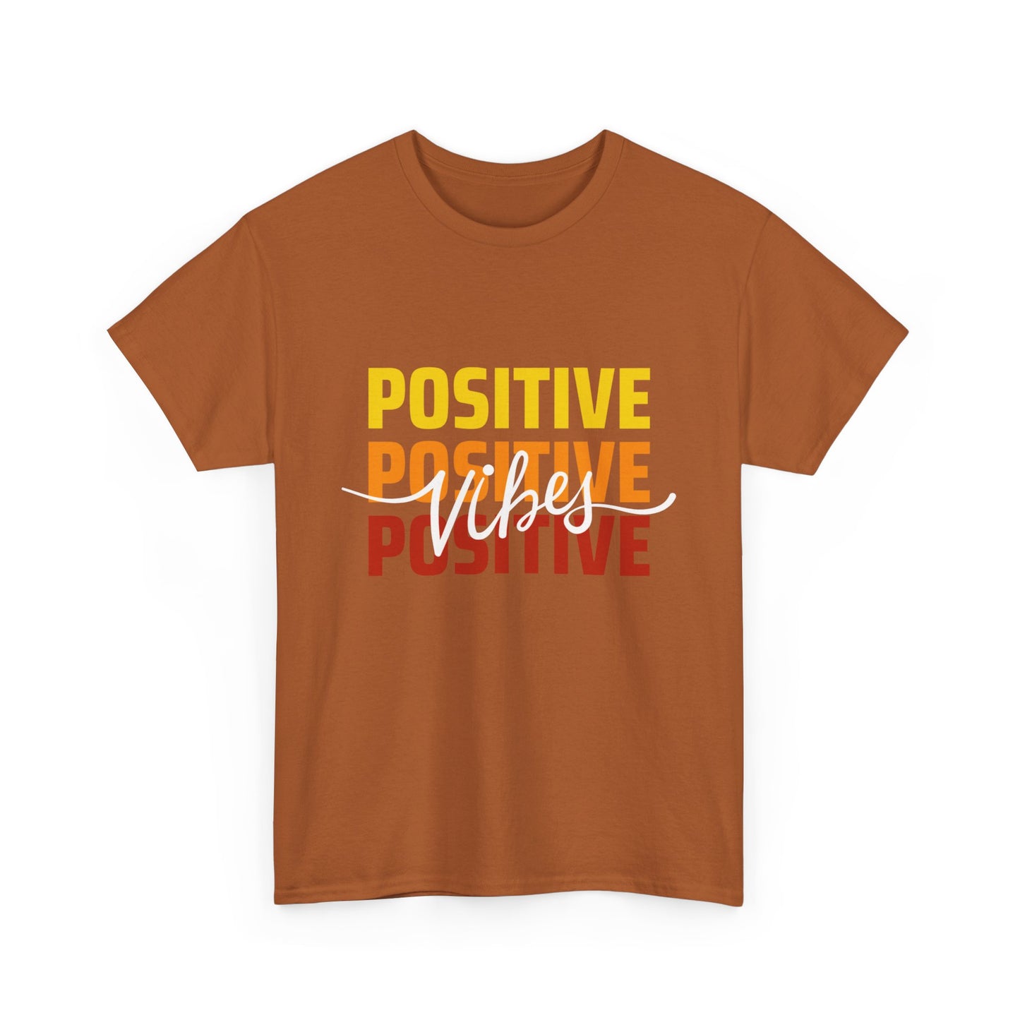 Positive Vibes - Triple Affirmation Heavy Cotton T-Shirt