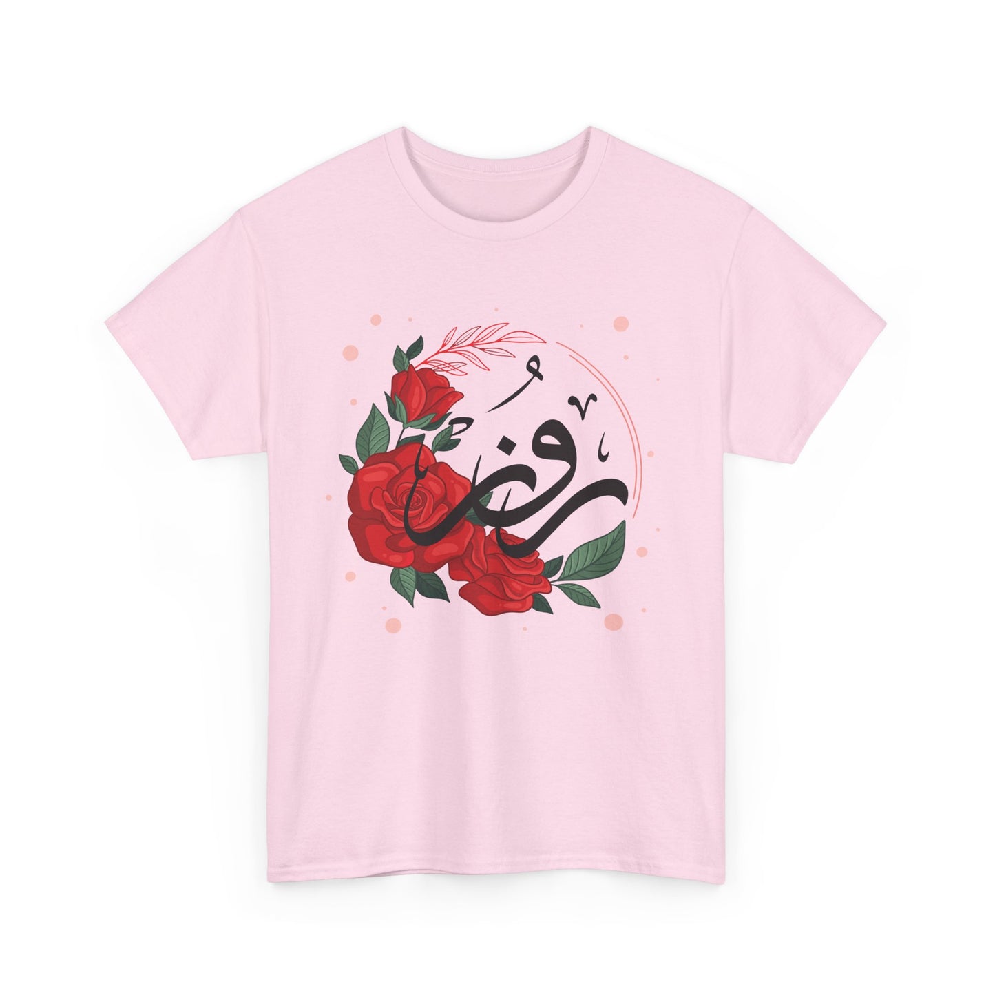 🌹"Rose Reverence" Heavy Cotton Tee - A Floral Vibration of Elegance and Beauty