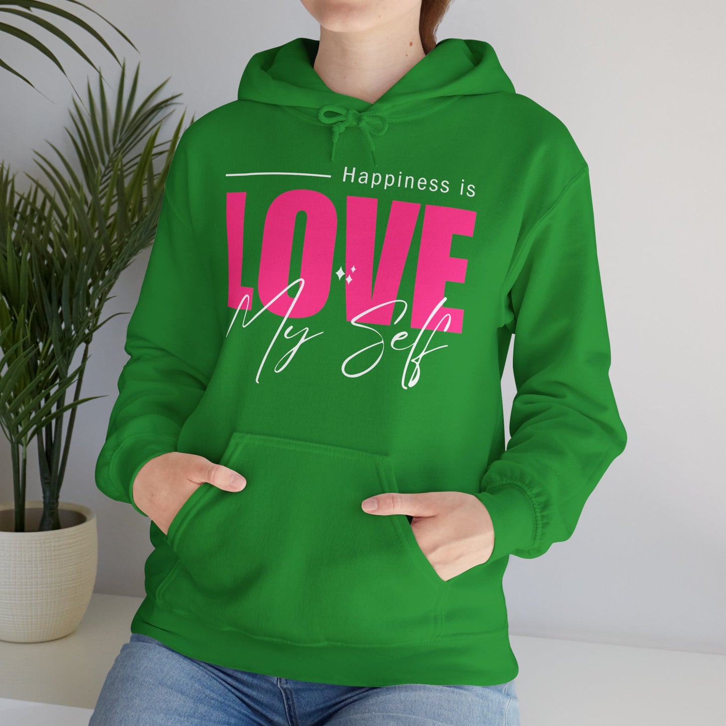 💛🌸Happiness Is Love Myself Hoodie - Wear Your Self-Love Out Loud
