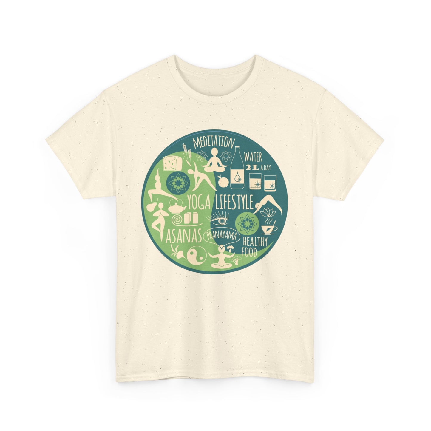 Vital Flow Heavy Cotton Tee - Live the Good Life, Mindfully