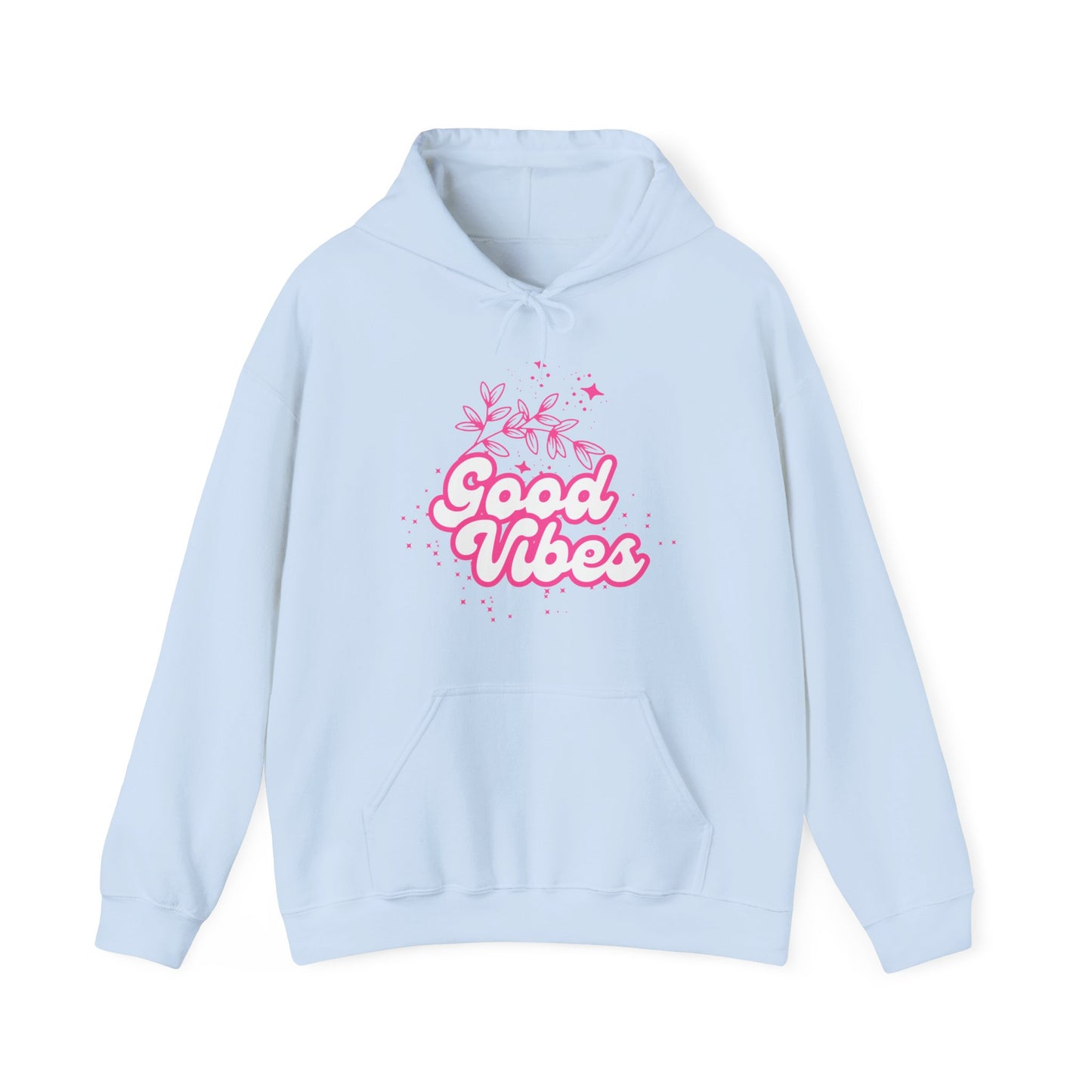 🌸Good Vibe Hoodie – Bloom in Positivity & Cosmic Light✨🌼