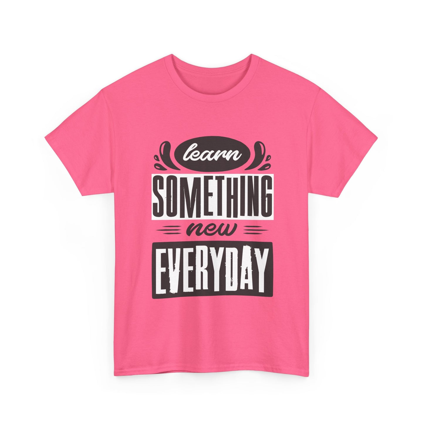 📘"Everyday Wisdom" Heavy Cotton Tee - Grow Through What You Learn