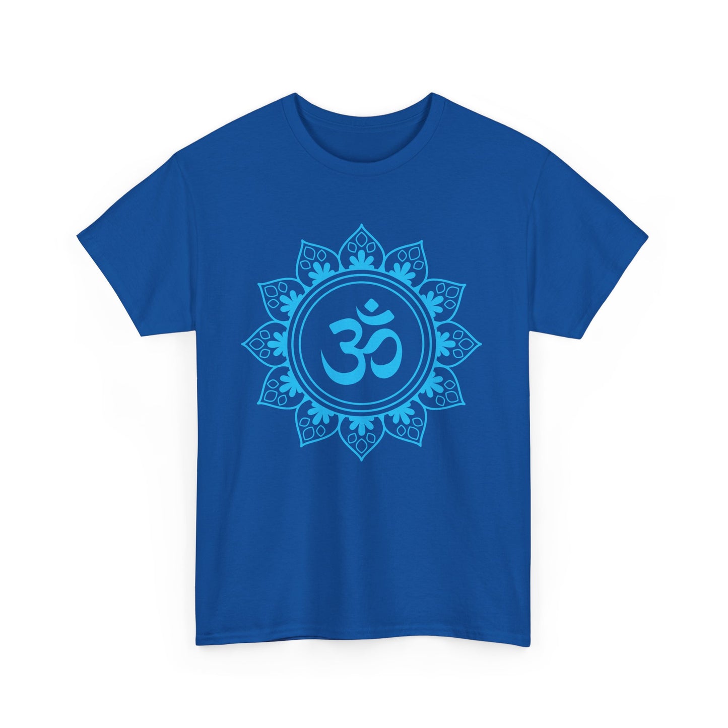 Tranquil OM Mandala Heavy Cotton Tee - Embrace Peace Within