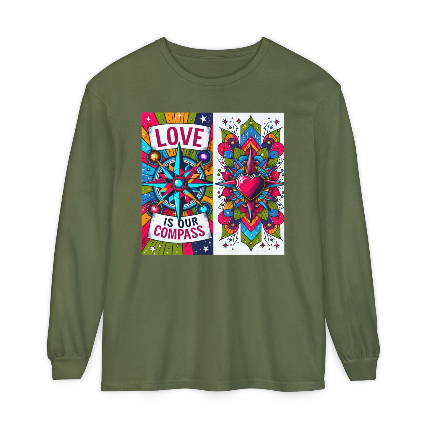 🧭Love Is Our Compass - Soul-Navigating Long Sleeve Tee