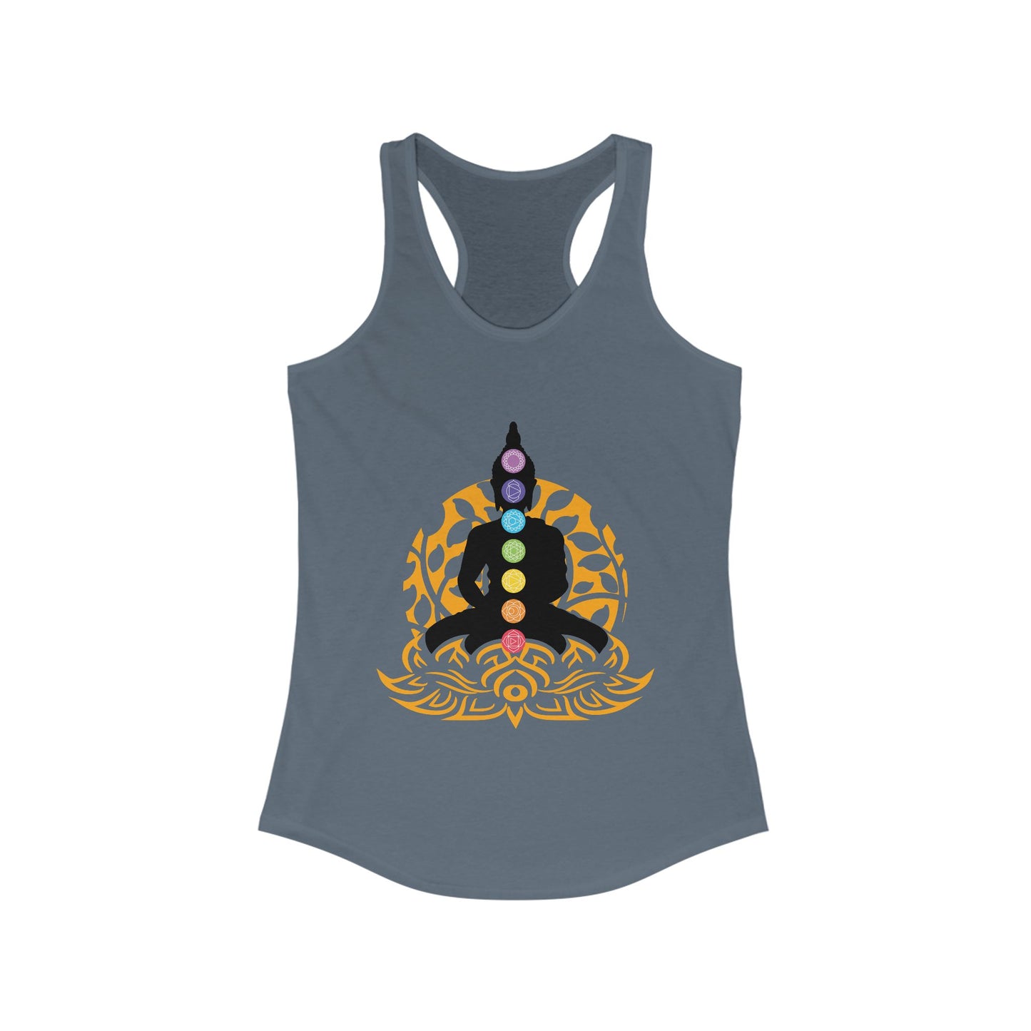 “Chakra Serenity” Racerback Tank – Center Your Energy in Style