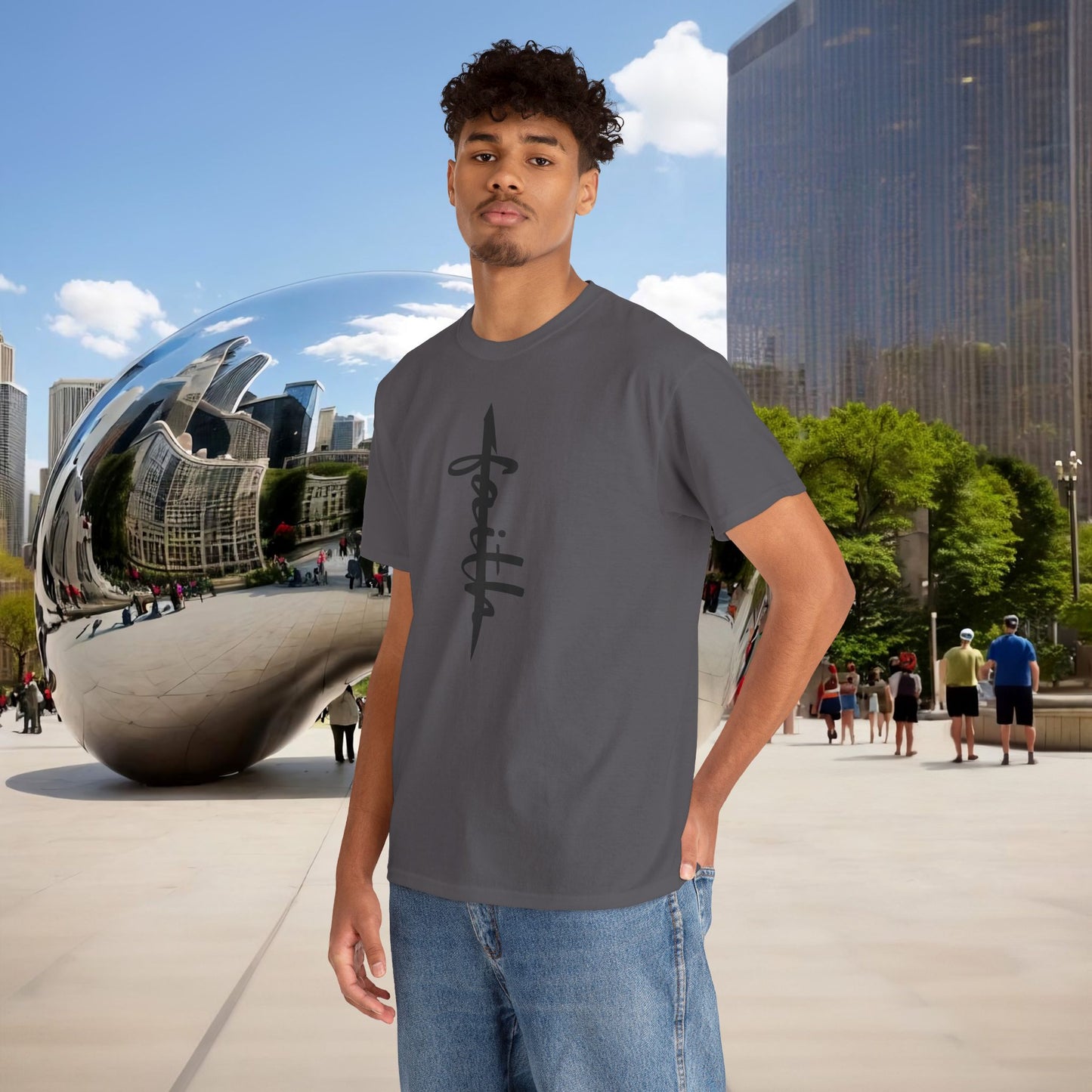 ALIF — stand in "FAITH” — Menaste Sacred T-Shirt