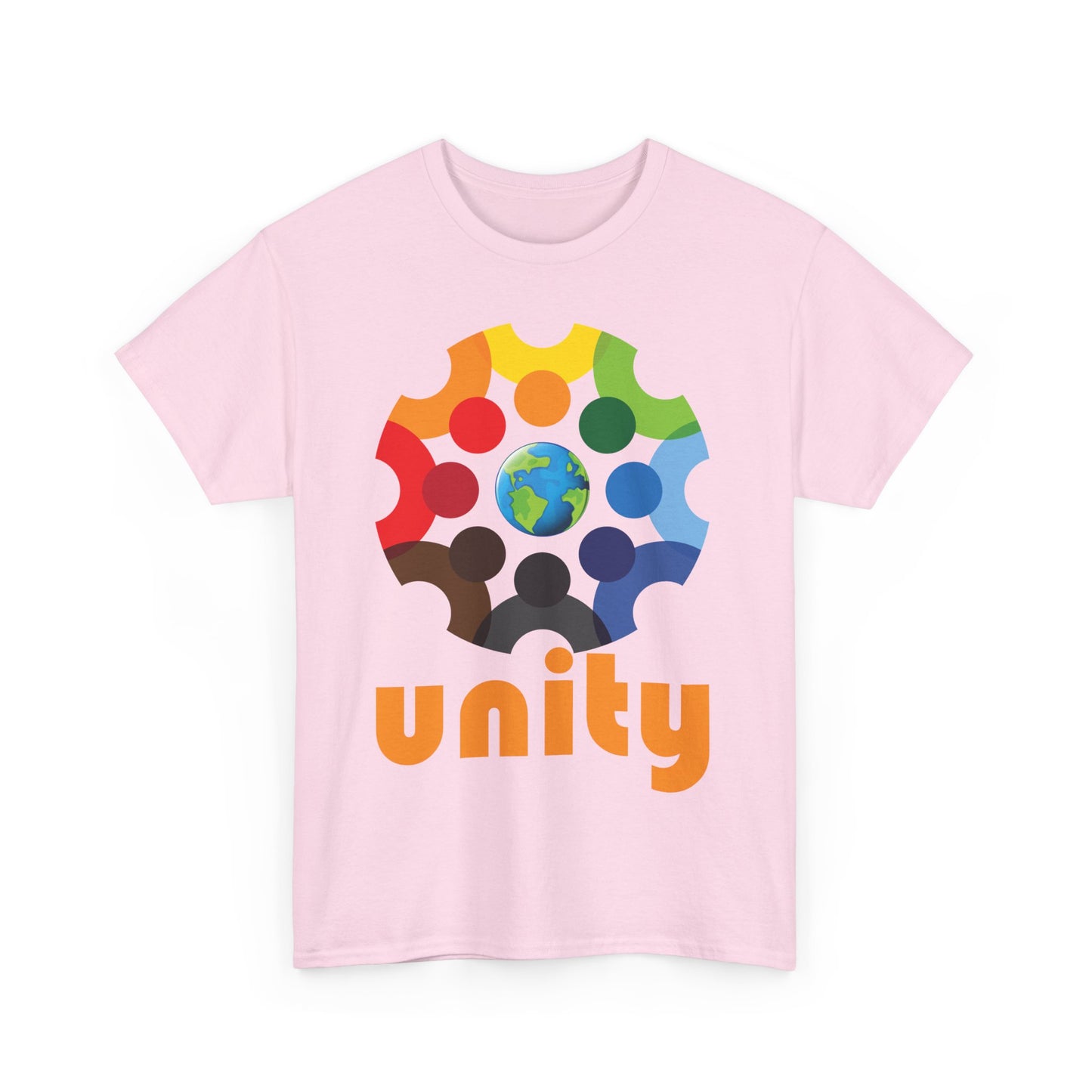 🌍We Are One Heavy Cotton Tee - Wrapped in Unity, Rooted in Love