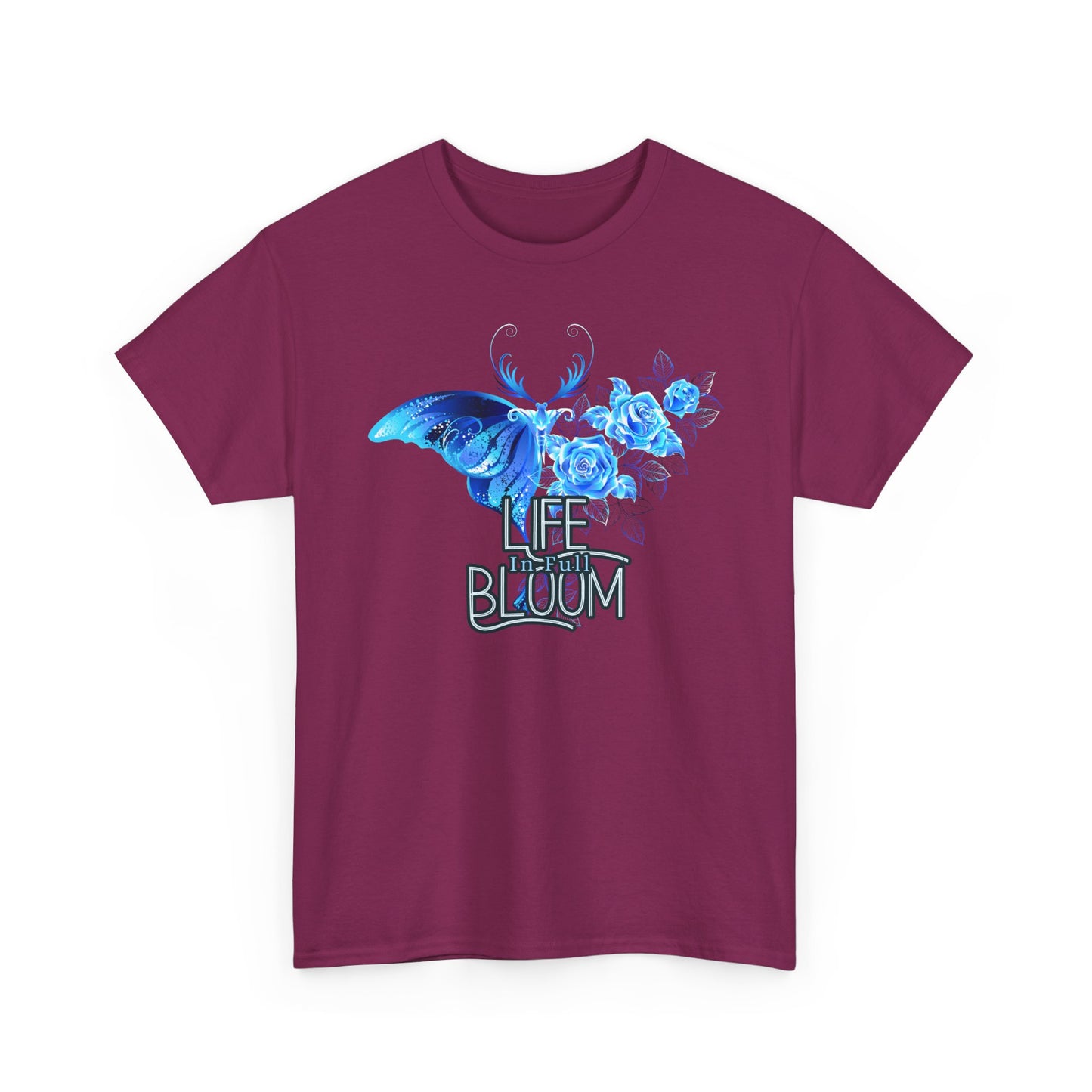 🦋Life in Full Bloom Heavy Cotton Tee - Rise, Bloom, Become
