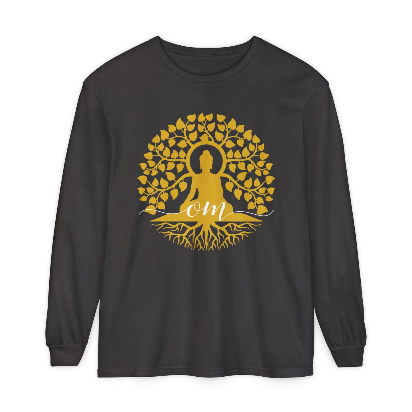 🧘‍♂️Rooted in OM - Buddha Tree Long Sleeve Tee