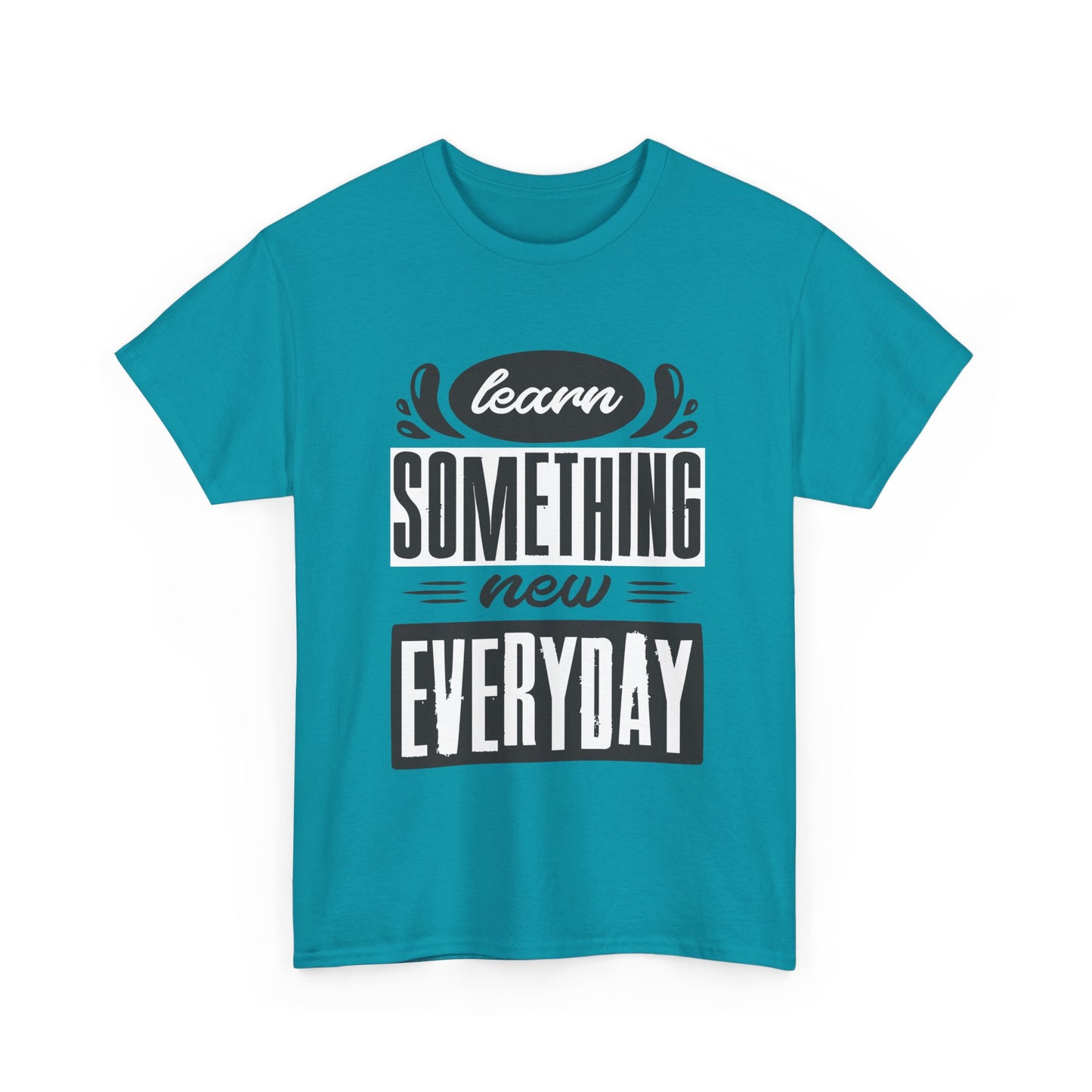 📘"Everyday Wisdom" Heavy Cotton Tee - Grow Through What You Learn