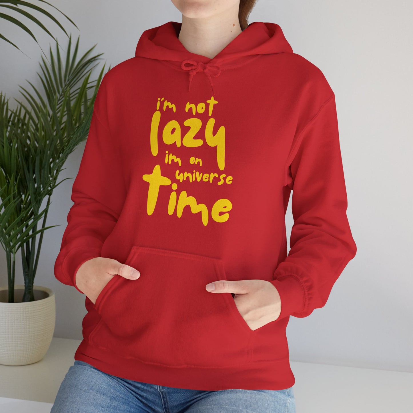 “I’m Not Lazy — I’m on Universe Time” Cosmic Flow Hoodie✨🕰️