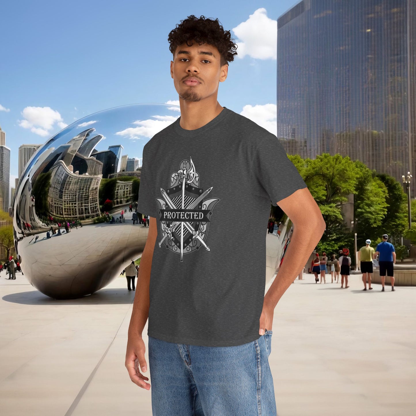 🛡️✋ PROTECTED — The Warrior’s Hamsa Shield Tee (Menaste Edition)