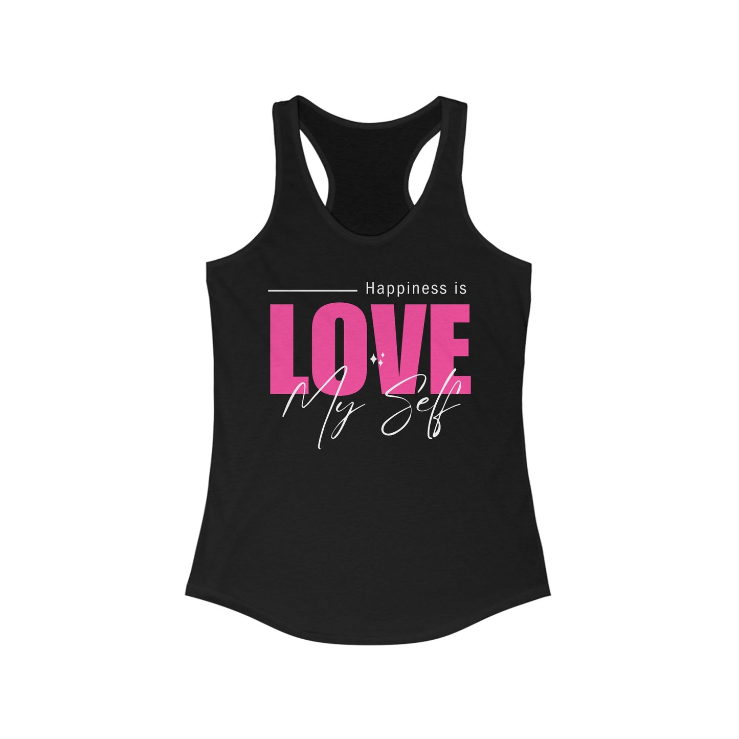 "Love My Self" Tank Top - Wear Your Happiness, Honor Your Light - Women's Racerback