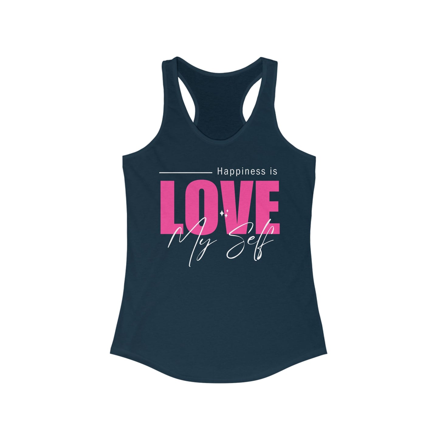 "Love My Self" Tank Top - Wear Your Happiness, Honor Your Light - Women's Racerback