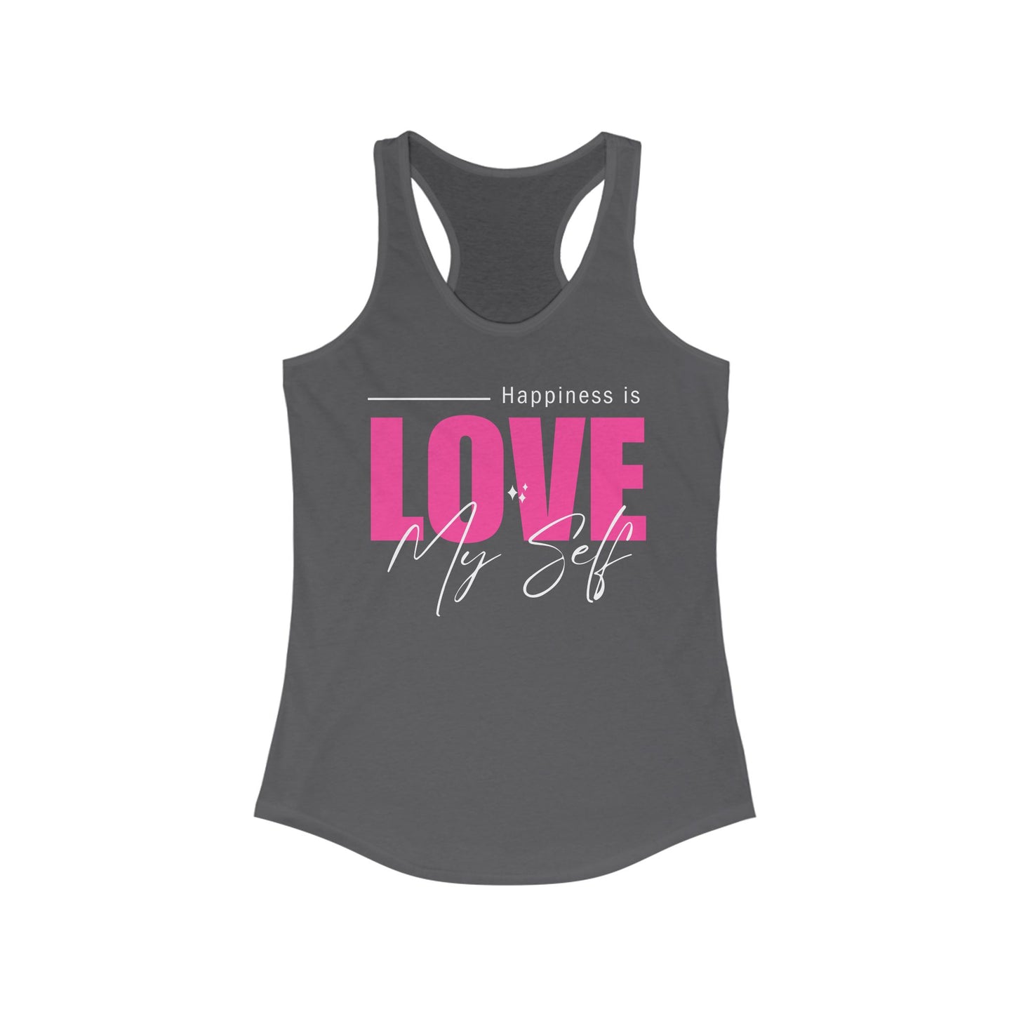 "Love My Self" Tank Top - Wear Your Happiness, Honor Your Light - Women's Racerback