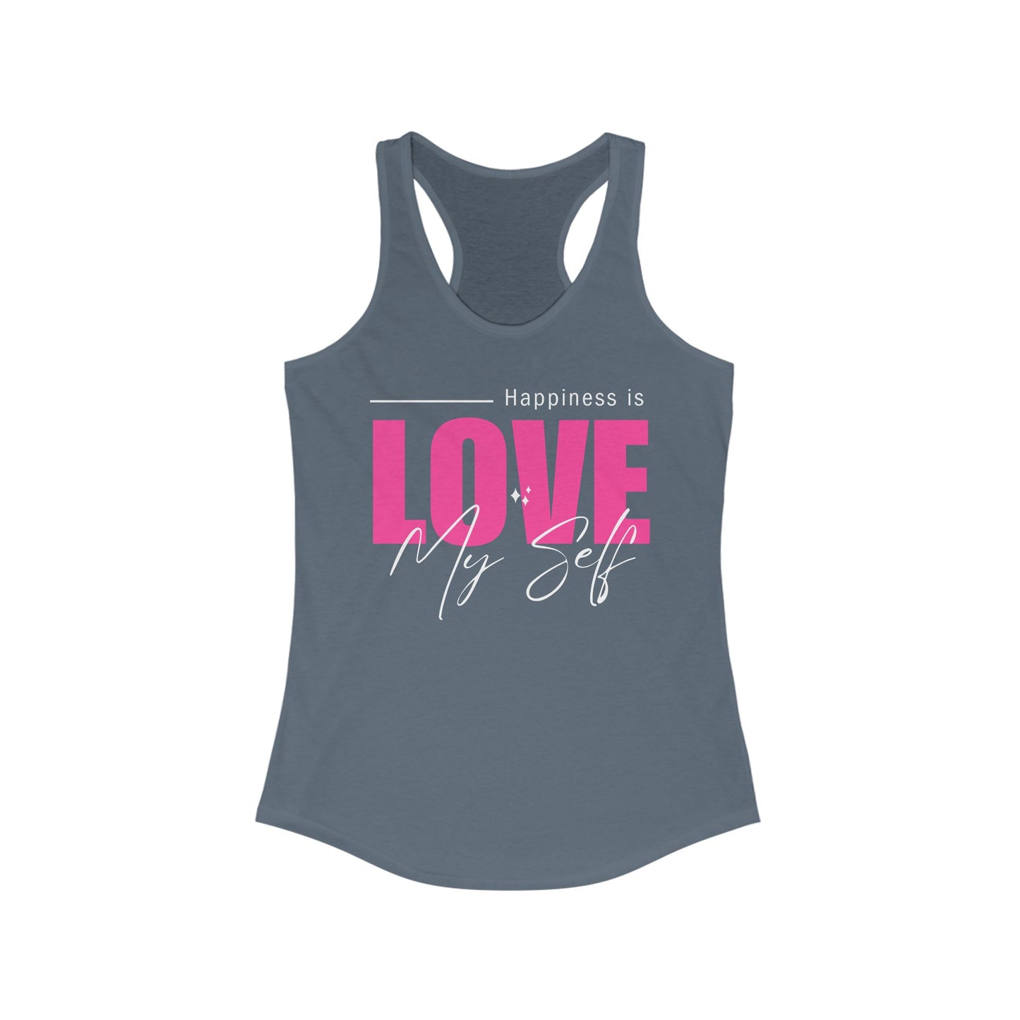 "Love My Self" Tank Top - Wear Your Happiness, Honor Your Light - Women's Racerback