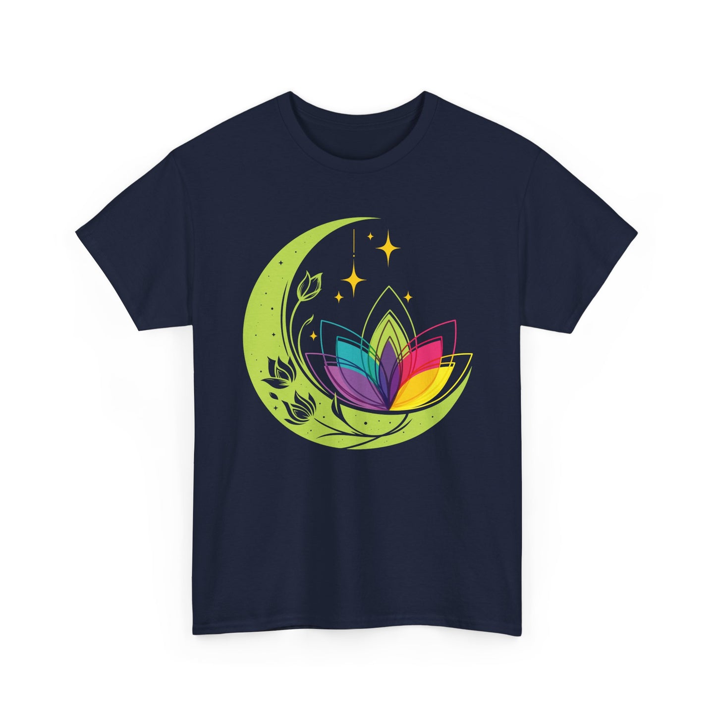 Moonlit Blossoms Heavy Cotton Tee - A Celebration of New Beginnings