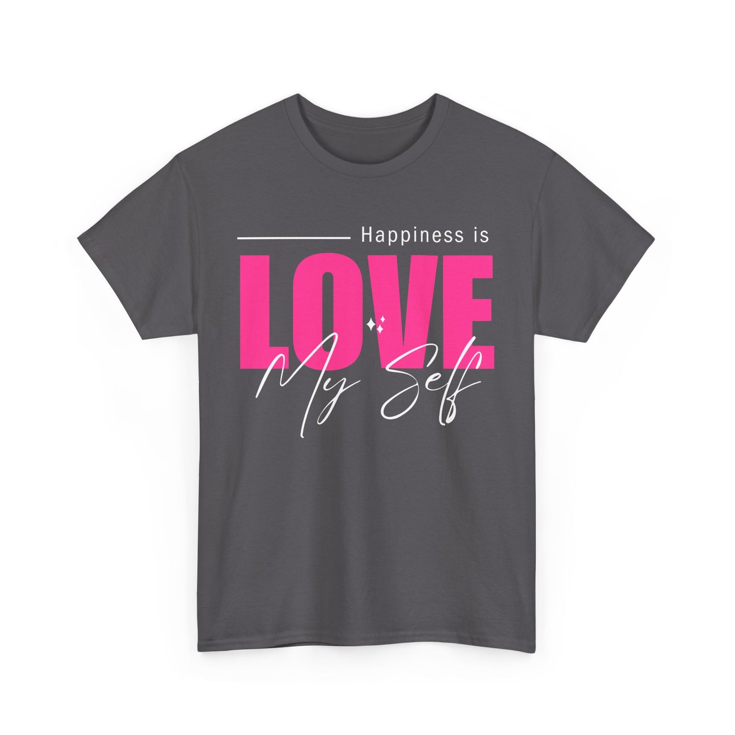 Self-Love Manifesto Heavy Cotton Tee - Happiness Begins Within