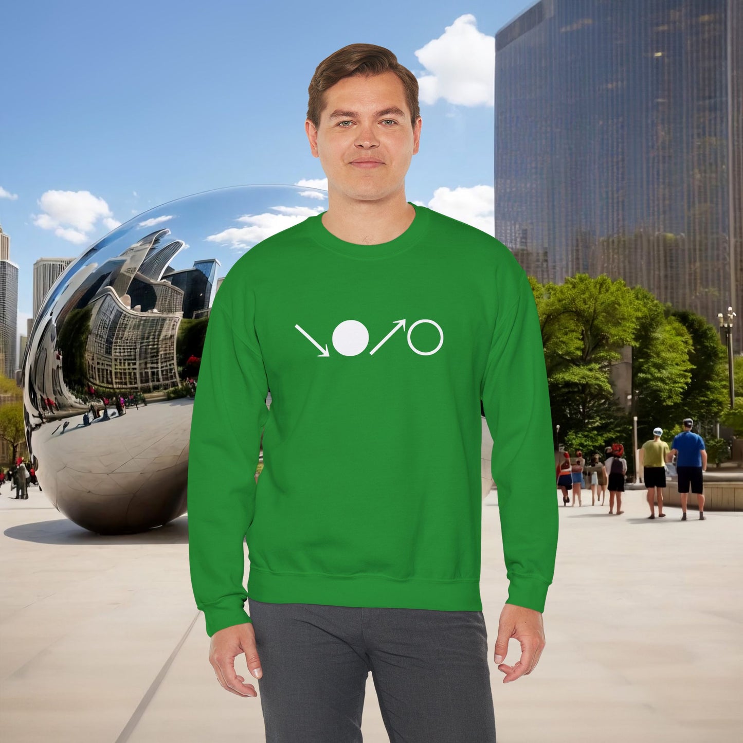 ↘•↗○ “The Breath Cycle” — Menaste Crewneck Sweatshirt