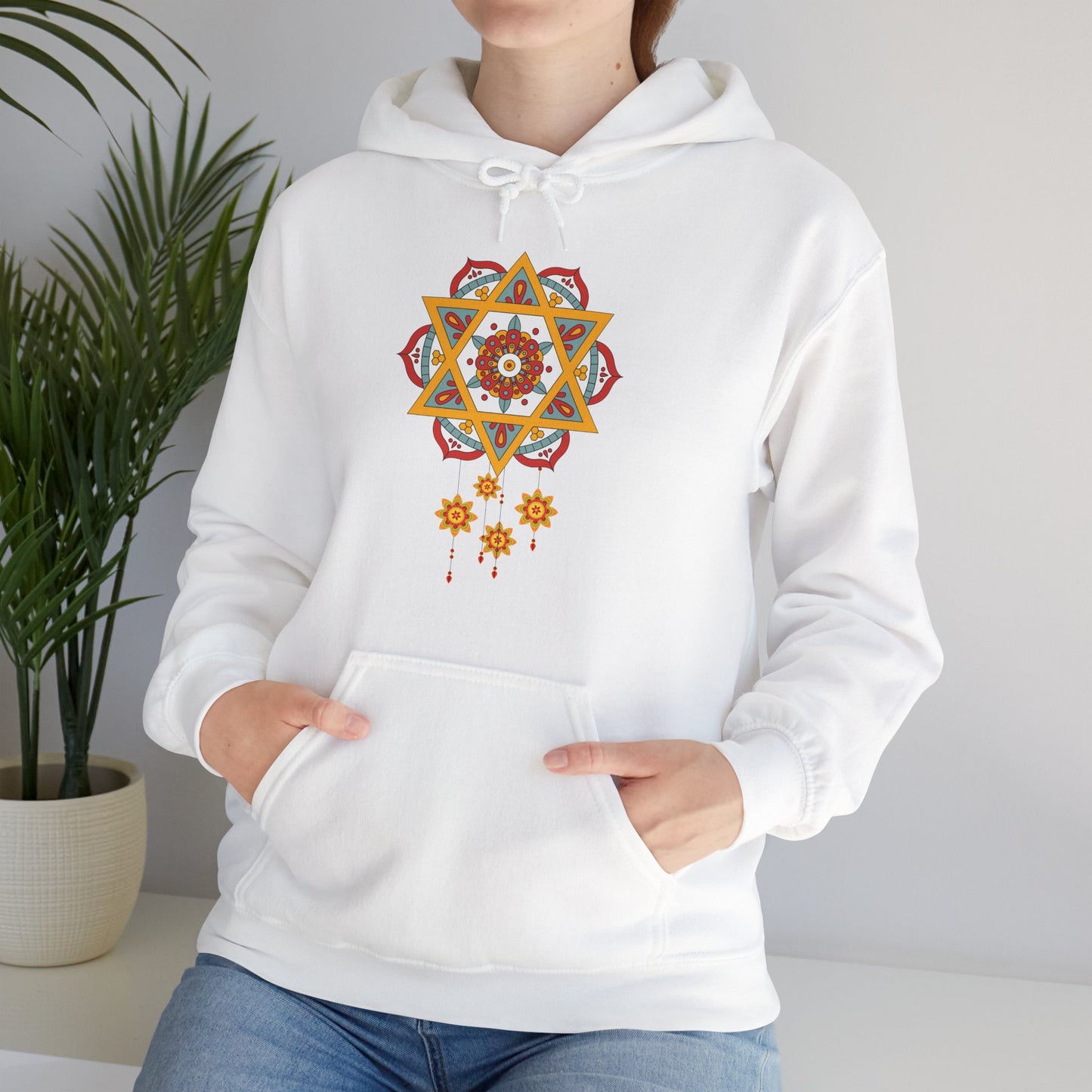 ✨Star Mandala Bloom Hoodie — Celestial Radiance Meets Earthly Grace🌸🌟🌀