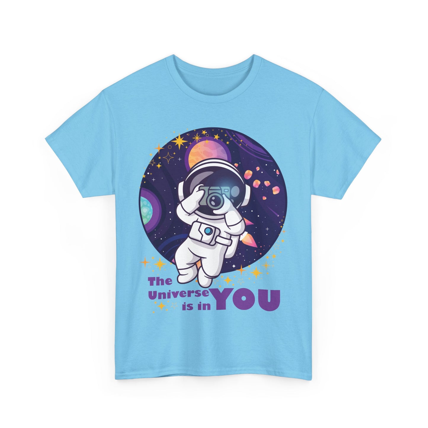 The Universe Is in You - Cosmic Explorer Heavy Cotton Tee