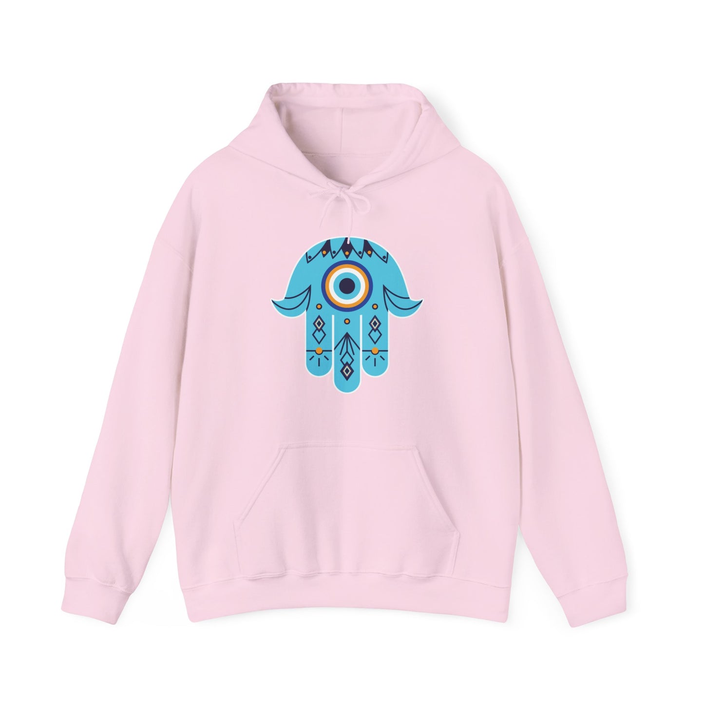 🧿Hand of Hamsa with Evil Eye Motif Protection Hoodie🧿🌙✨