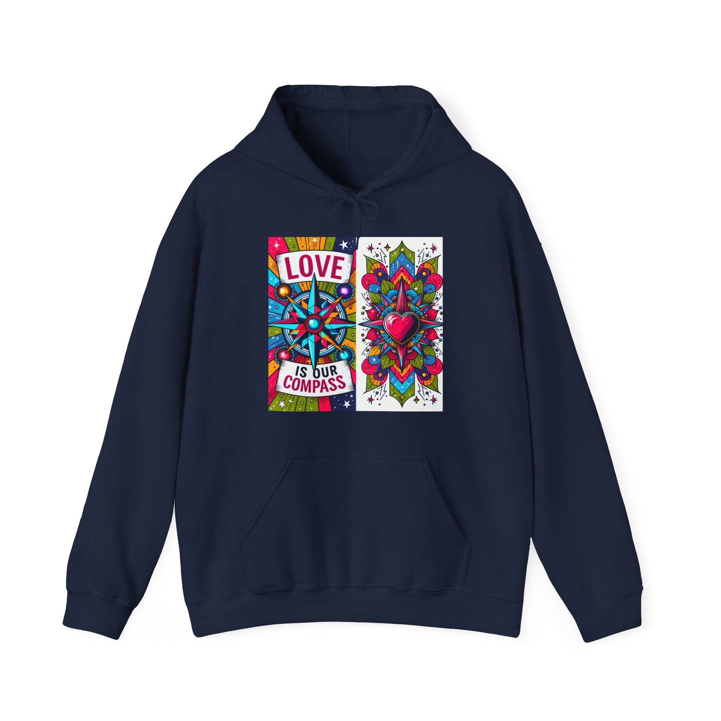 🧭❤️Love Is Our Compass Hoodie – Heart-Led Comfort for Every Journey