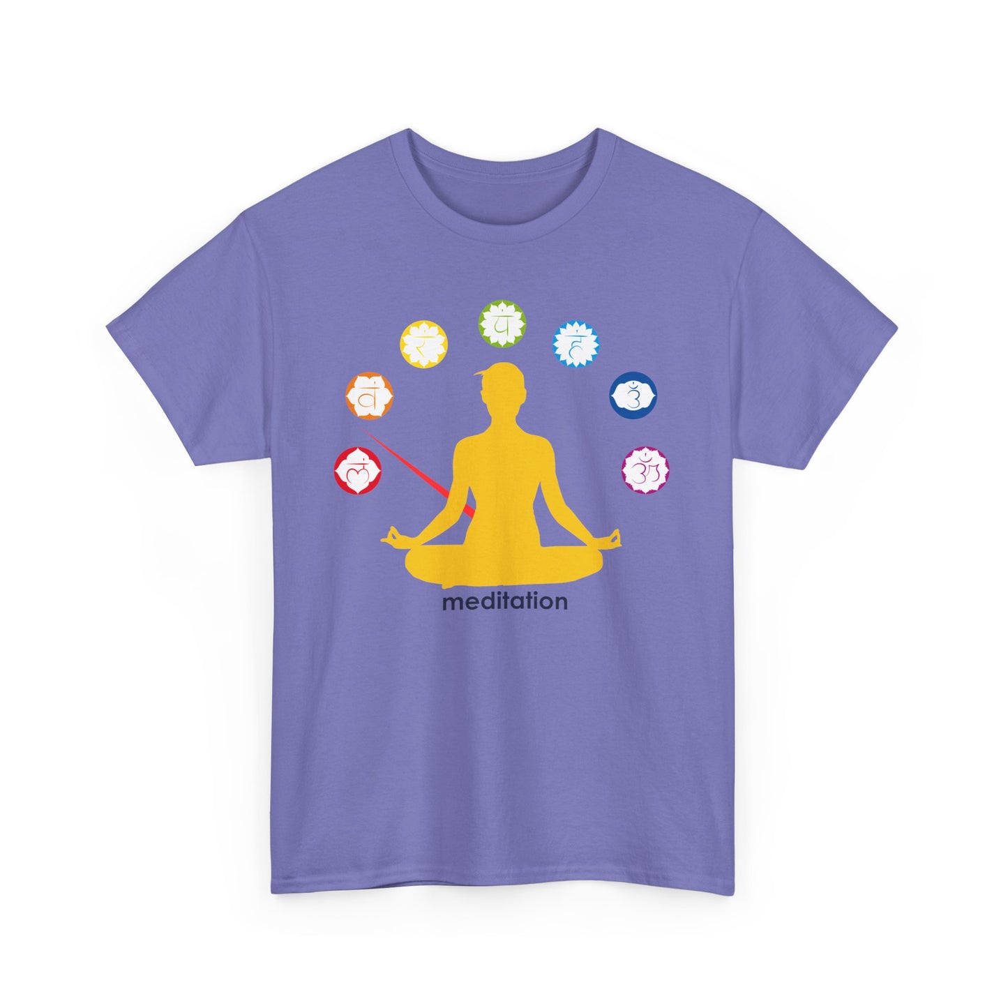 🧭ChakraMeter Heavy Cotton Tee - Align Through Meditation