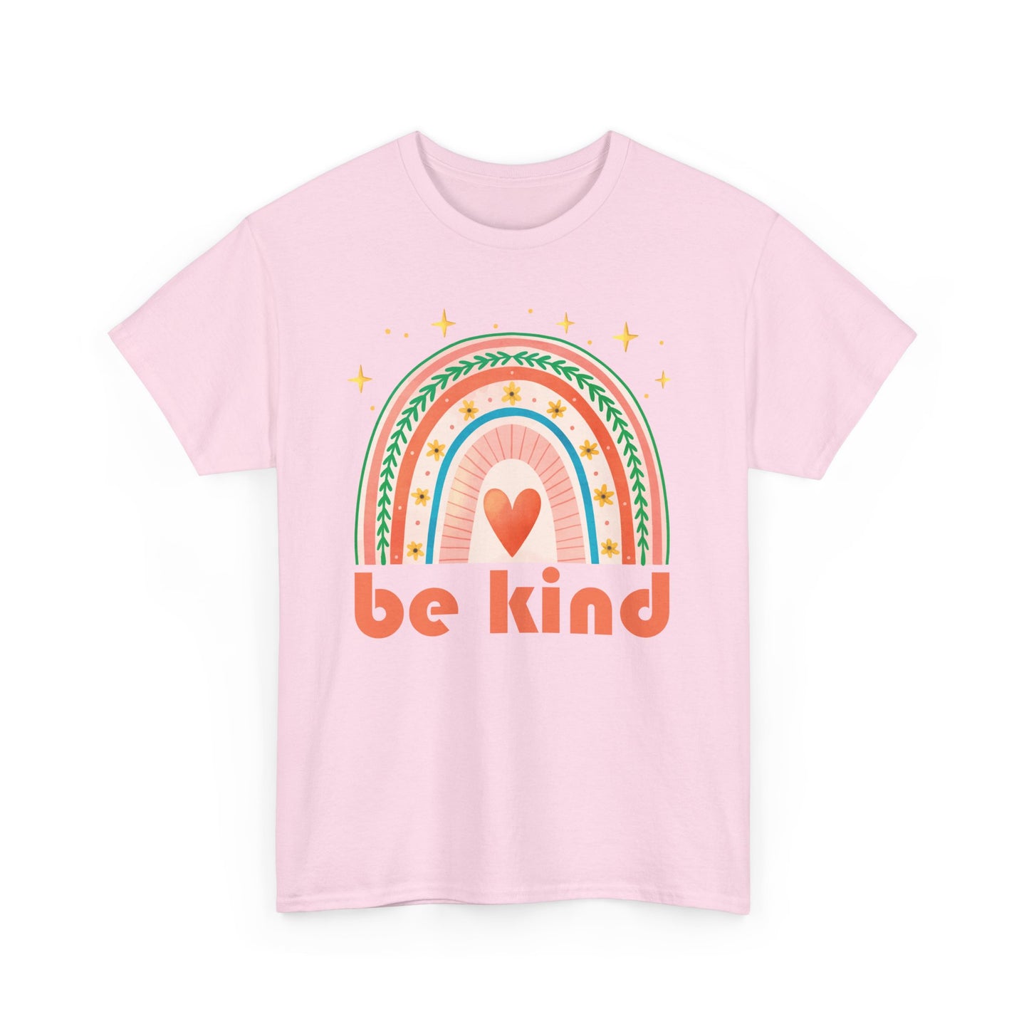 🌈Heart of Kindness Heavy Cotton Tee - Radiate Love in Every Hue