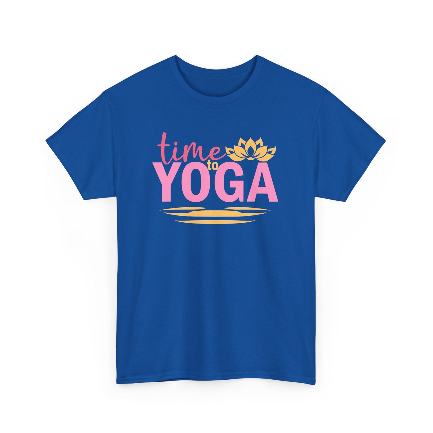 "Time to Yoga" Heavy Cotton Tee - Flow with Ease