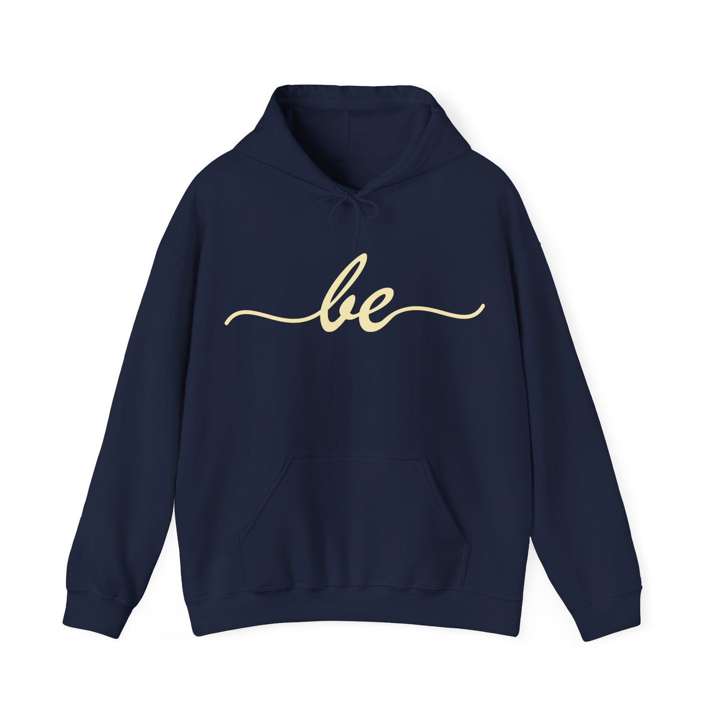 ✨"BE" - A Minimalist Mantra for the Soul Hooded Sweatshirt🌿💫