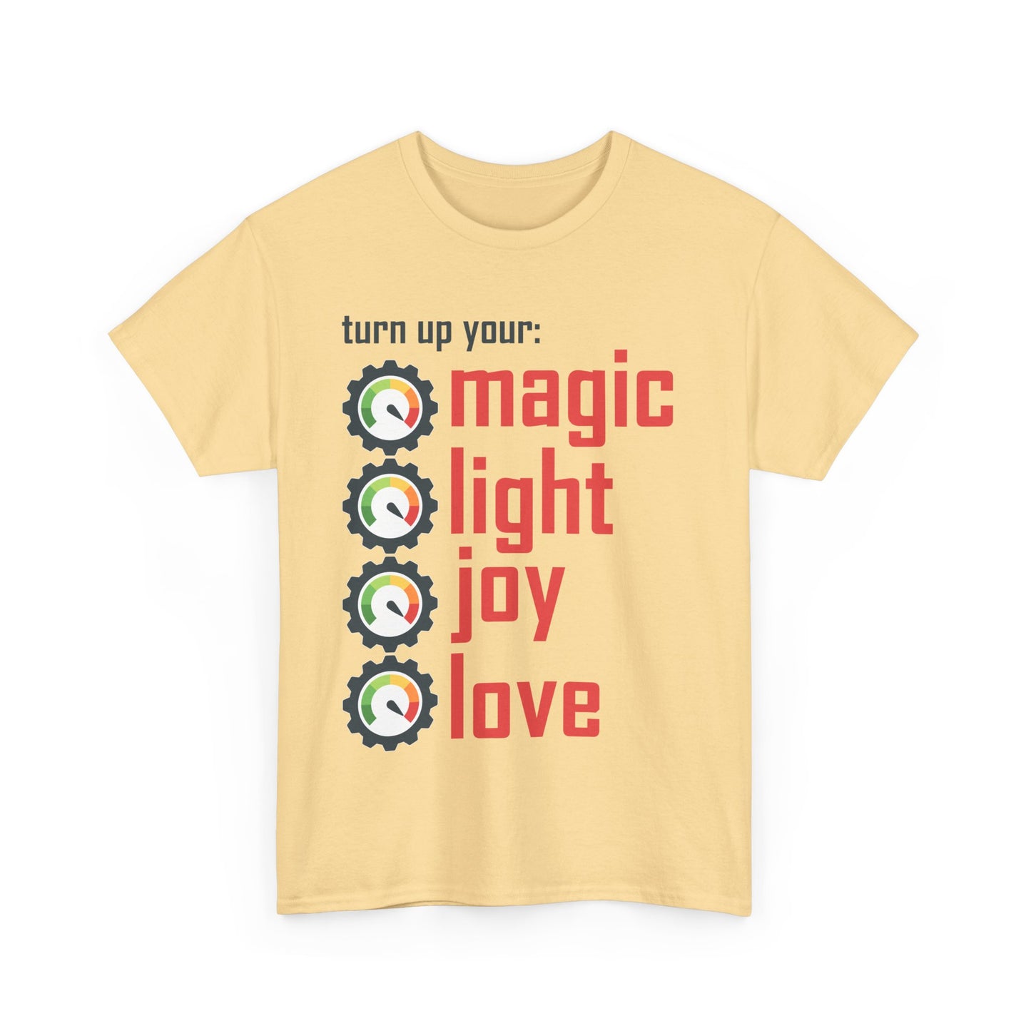 🌟Frequency Rising Heavy Cotton Tee - Turn It All the Way Up