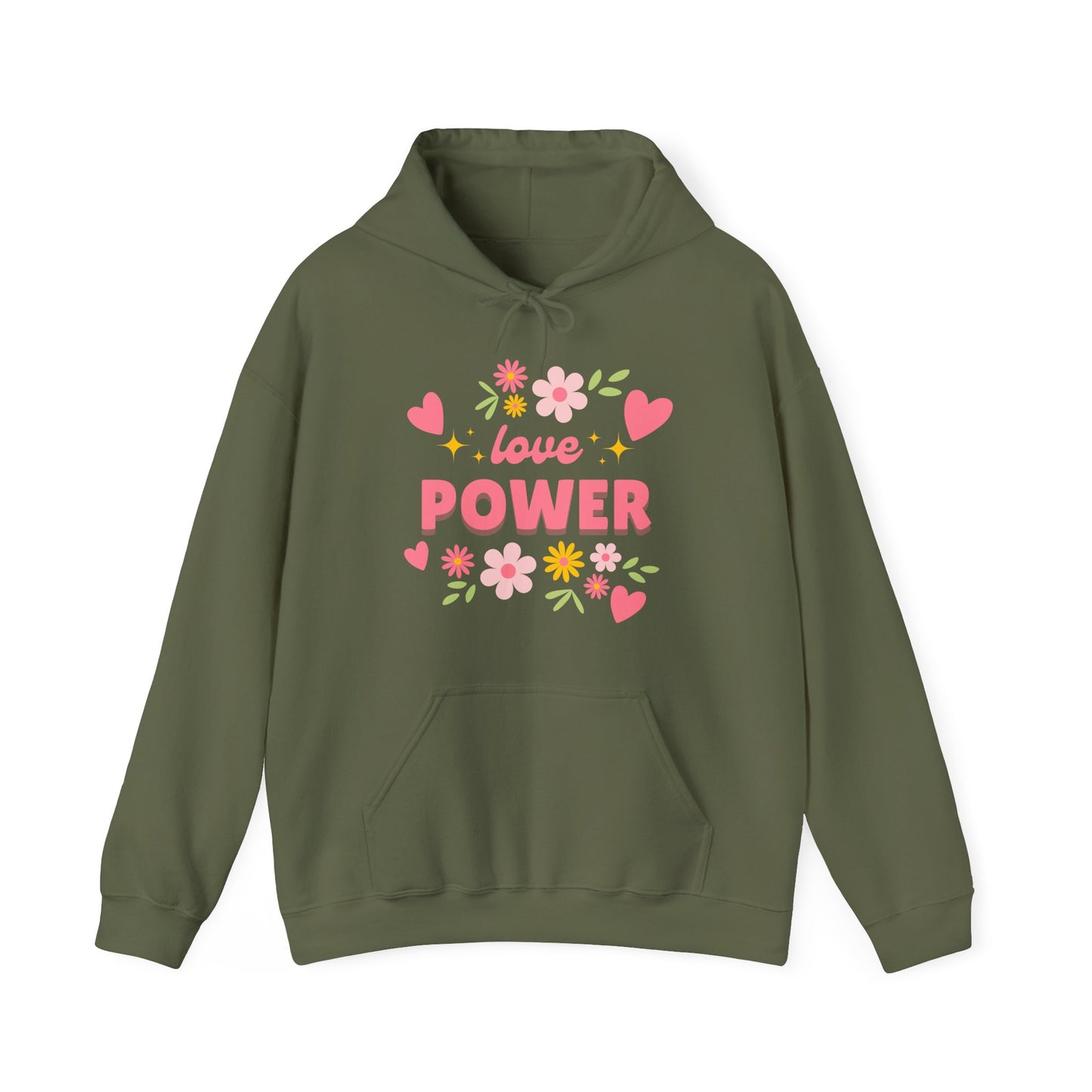 Love Power Hoodie – Blossoms of Strength & Heart🌸✨