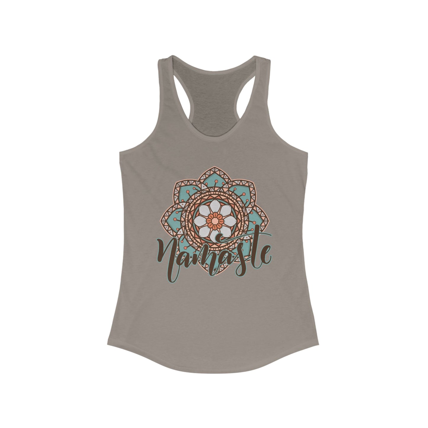 "Namaste Mandala" Racerback Tank - BOHO-Inspired Activewear for Mindful Living