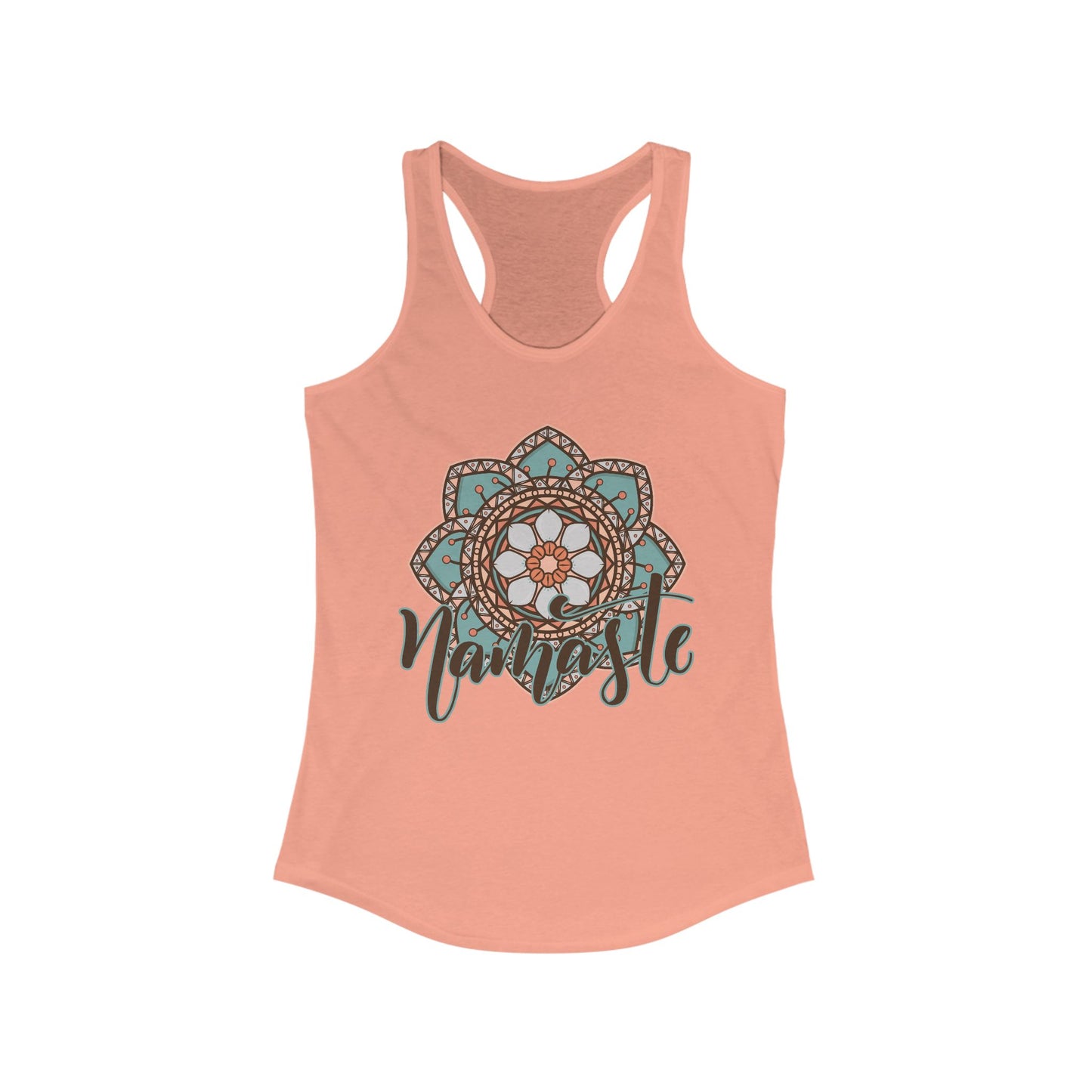 "Namaste Mandala" Racerback Tank - BOHO-Inspired Activewear for Mindful Living
