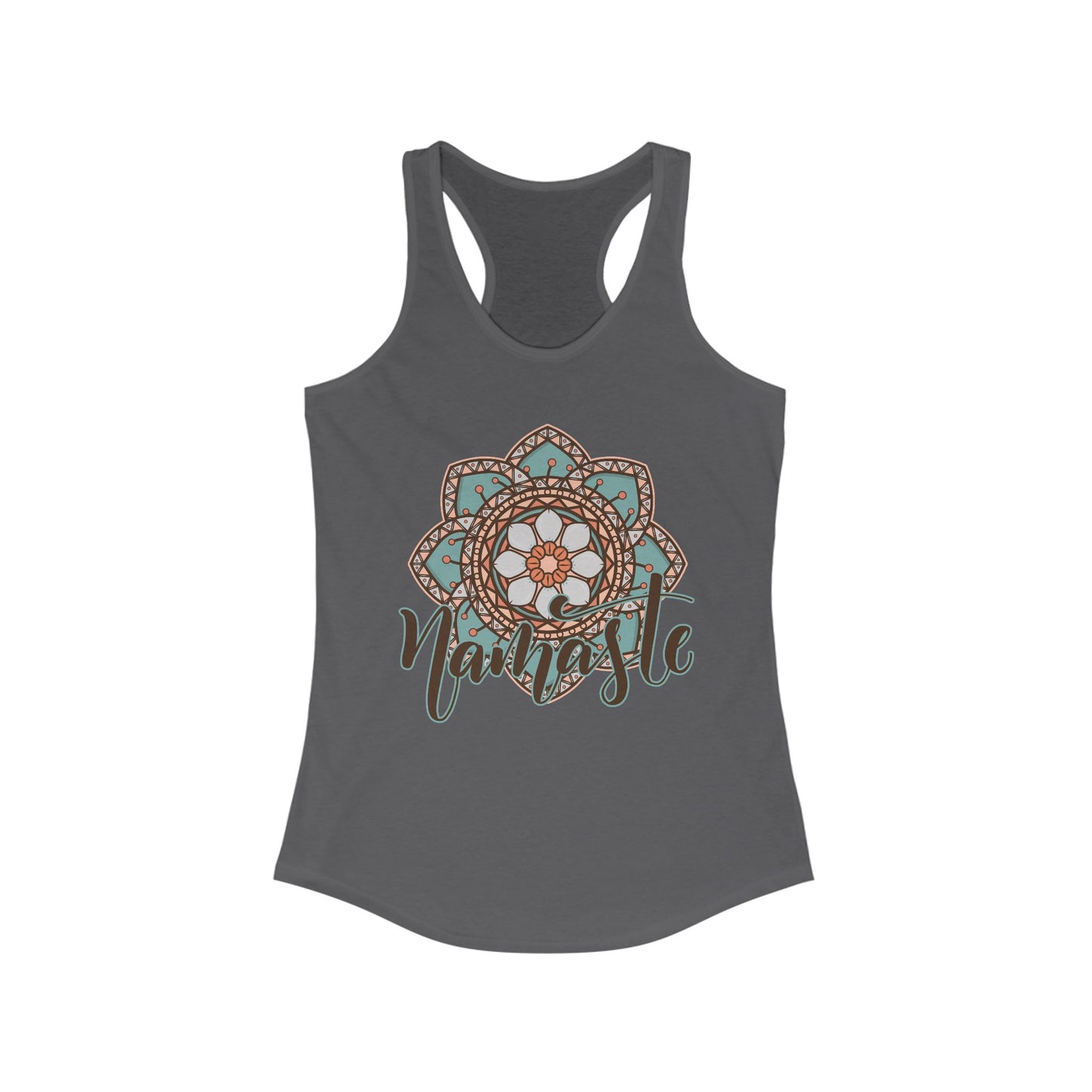 "Namaste Mandala" Racerback Tank - BOHO-Inspired Activewear for Mindful Living