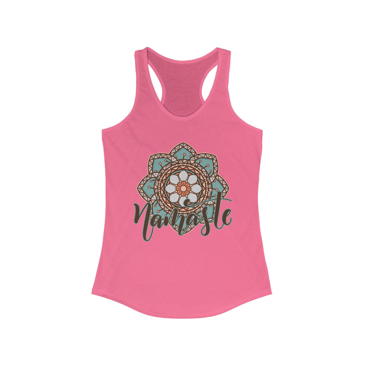 "Namaste Mandala" Racerback Tank - BOHO-Inspired Activewear for Mindful Living