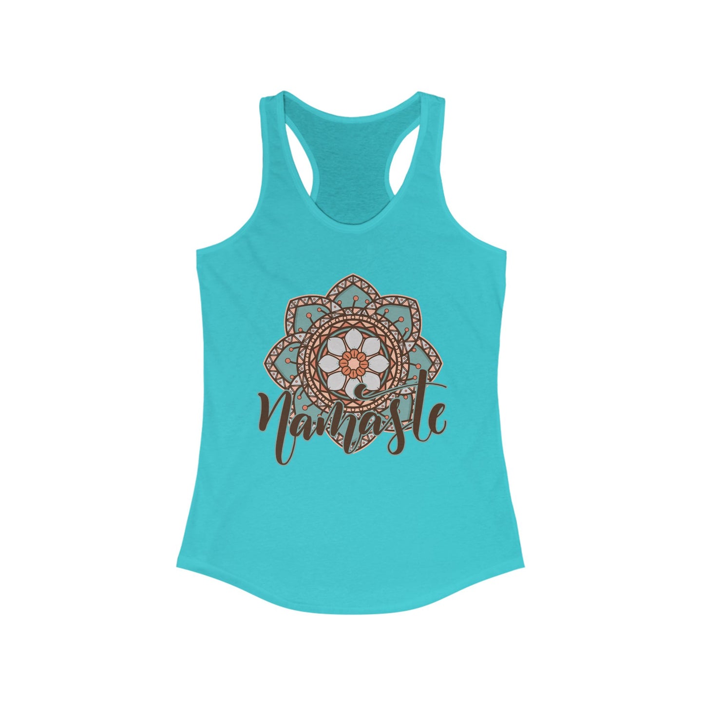 "Namaste Mandala" Racerback Tank - BOHO-Inspired Activewear for Mindful Living