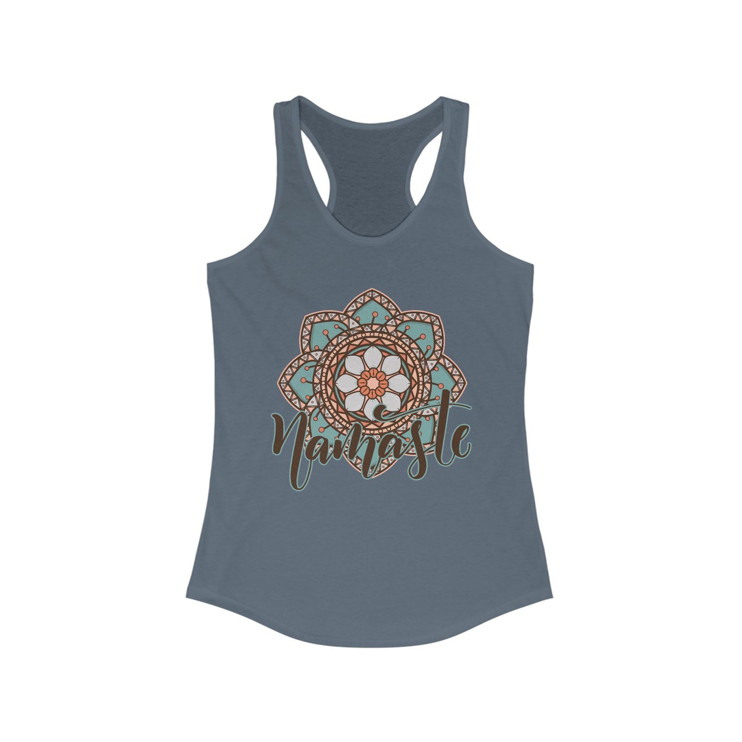 "Namaste Mandala" Racerback Tank - BOHO-Inspired Activewear for Mindful Living