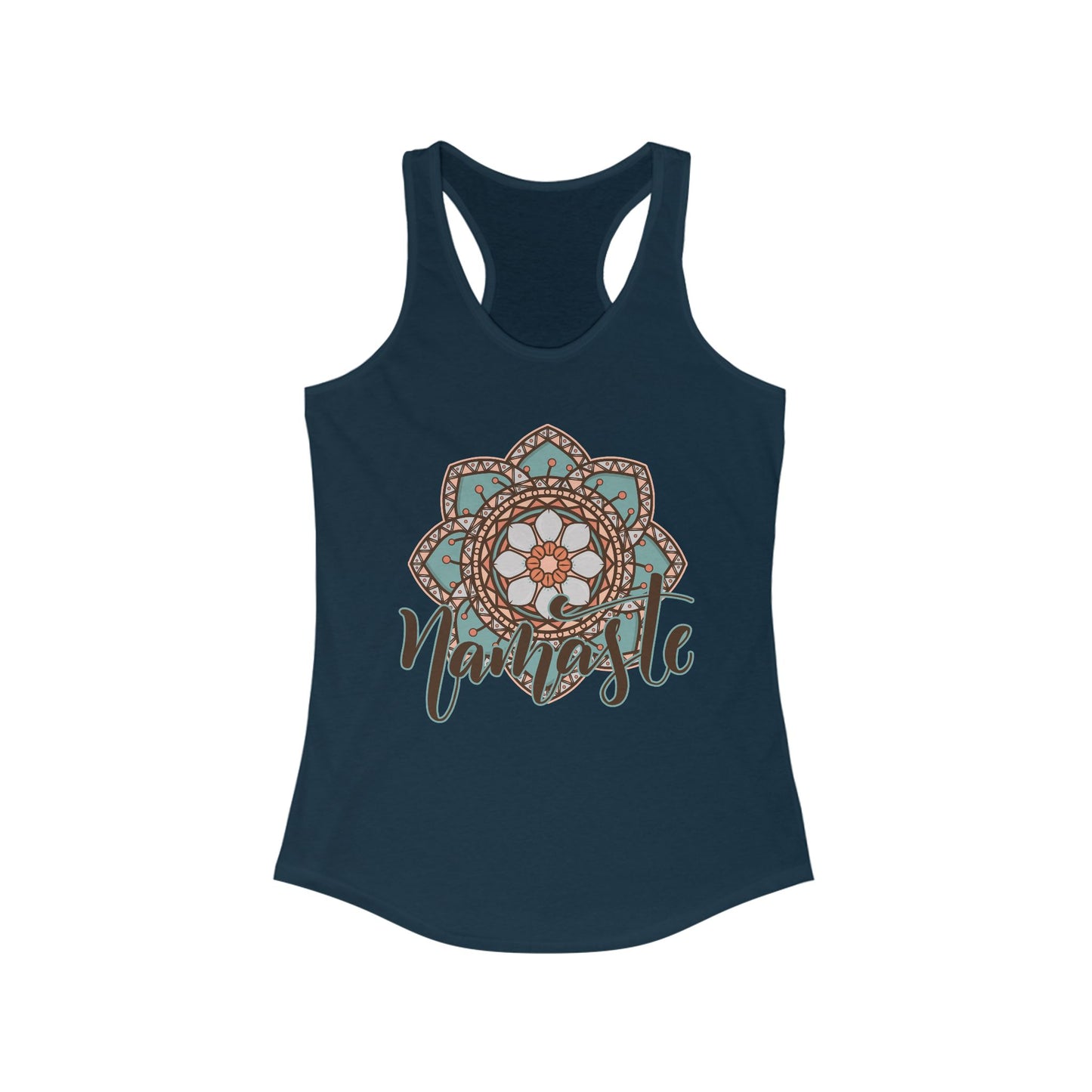 "Namaste Mandala" Racerback Tank - BOHO-Inspired Activewear for Mindful Living