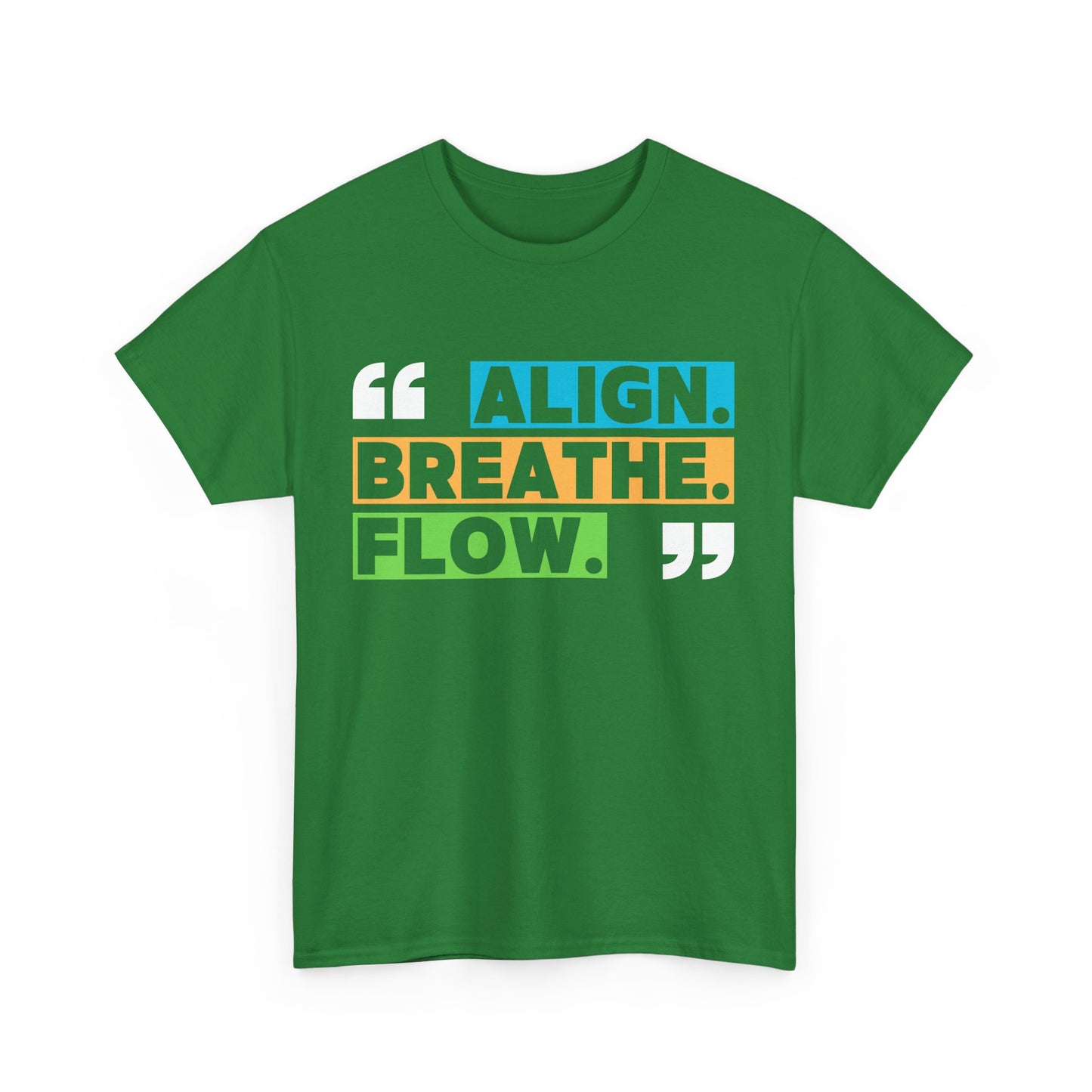 Align • Breathe • Flow - Motivating Vibe Heavy Cotton Tee