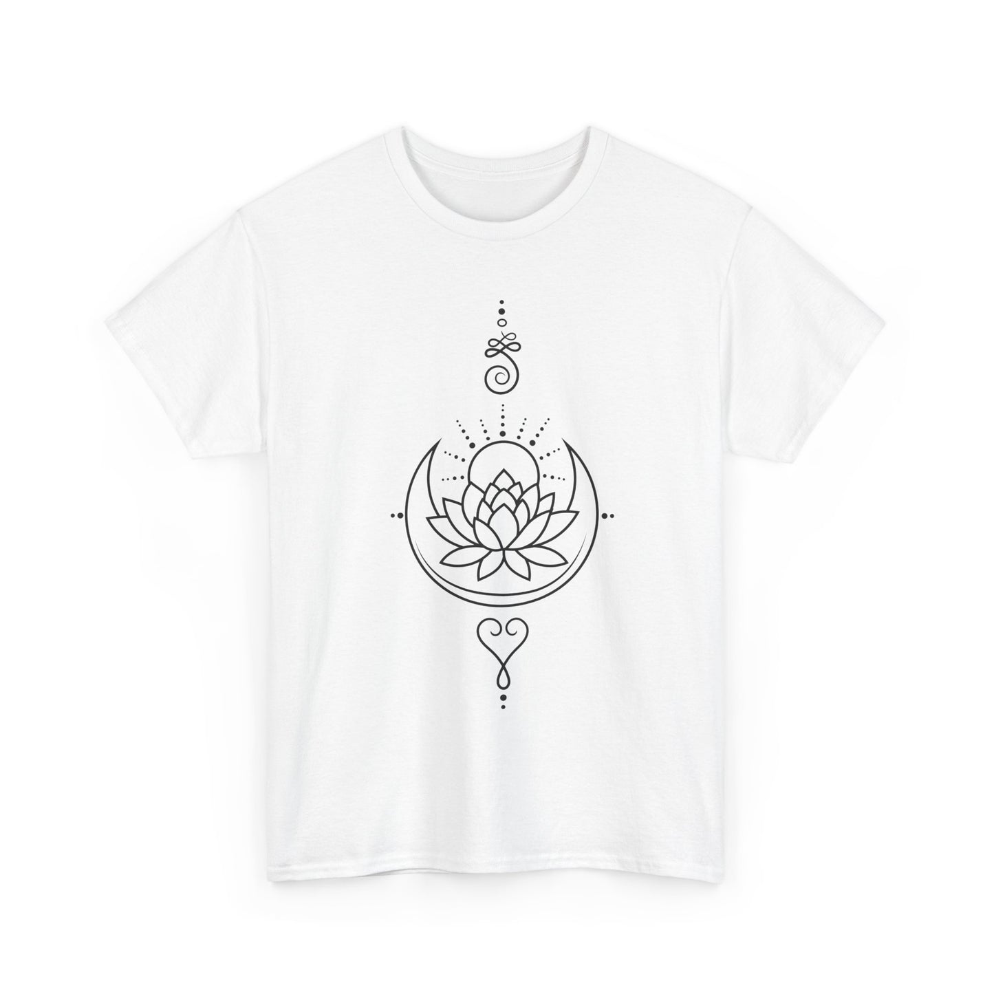 🌙Lotus Dawn Heavy Cotton Tee - Awaken to Possibility