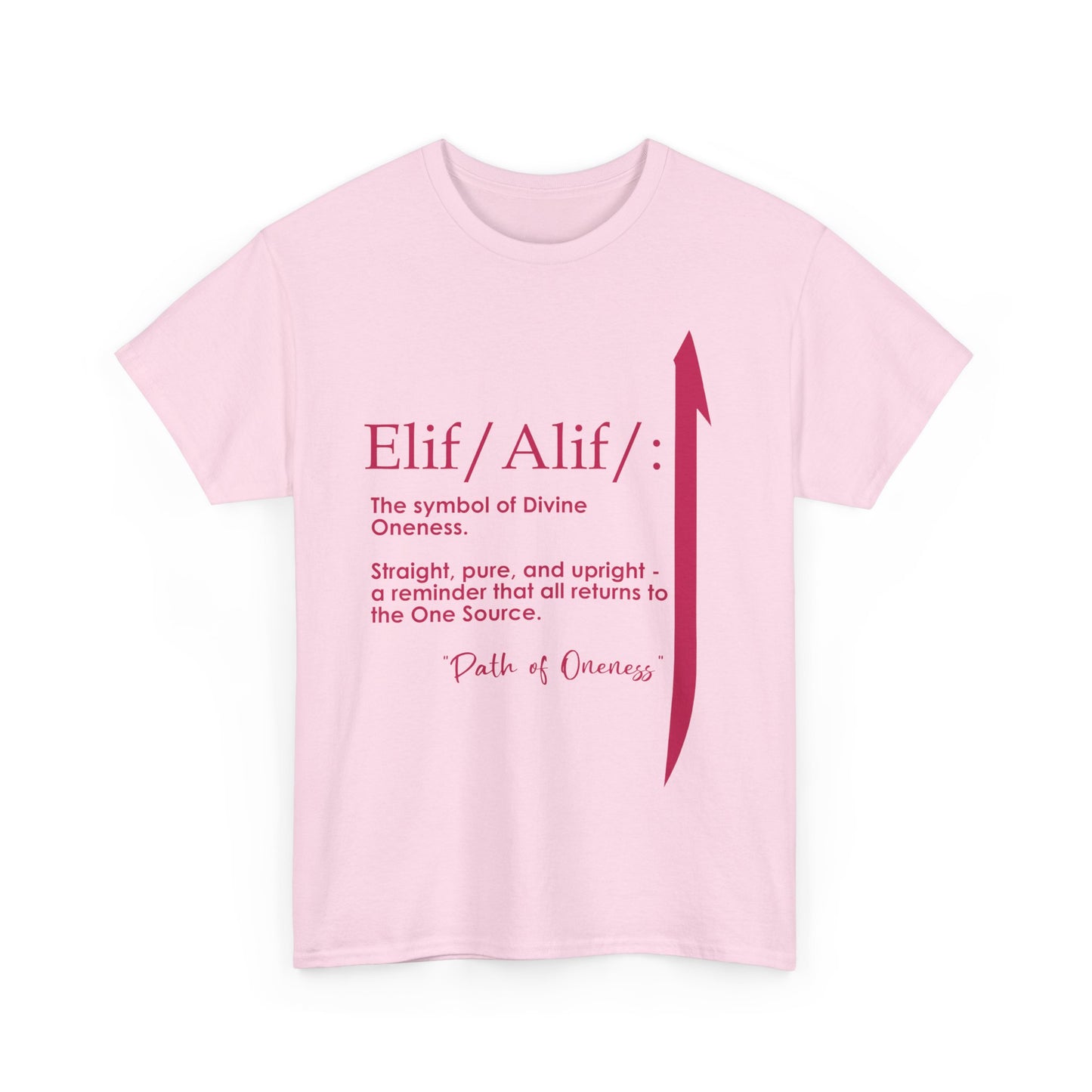 Elif/Alif - The Symbol of Divine Oneness Heavy Cotton Tee