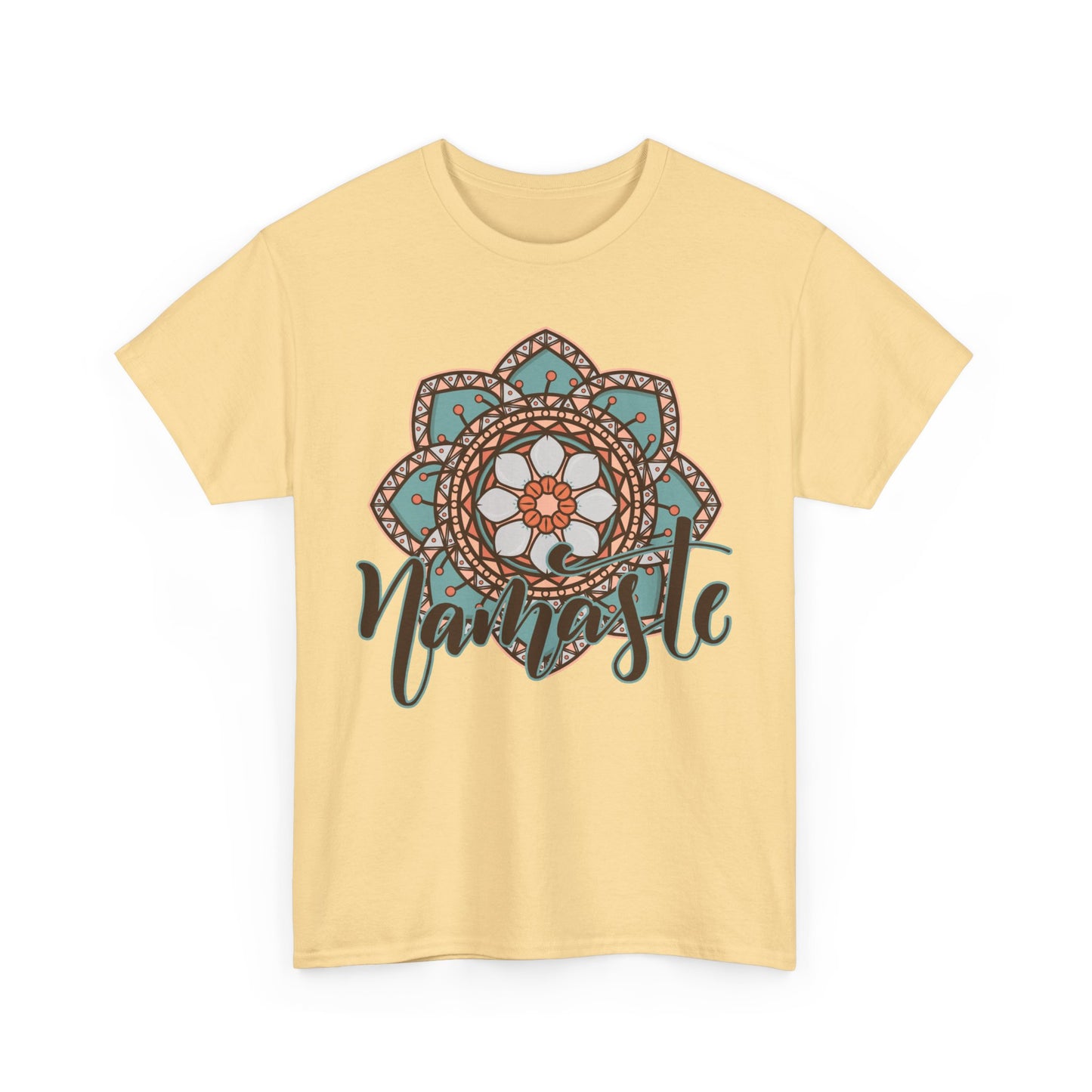 Namaste Vibes- Vintage Mandala Spirit Heavy Cotton Tee