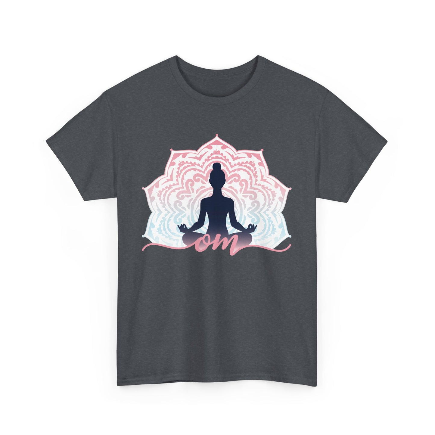 “Om Within” - Heavy Cotton Tee - Peaceful Presence & Mandala Energy