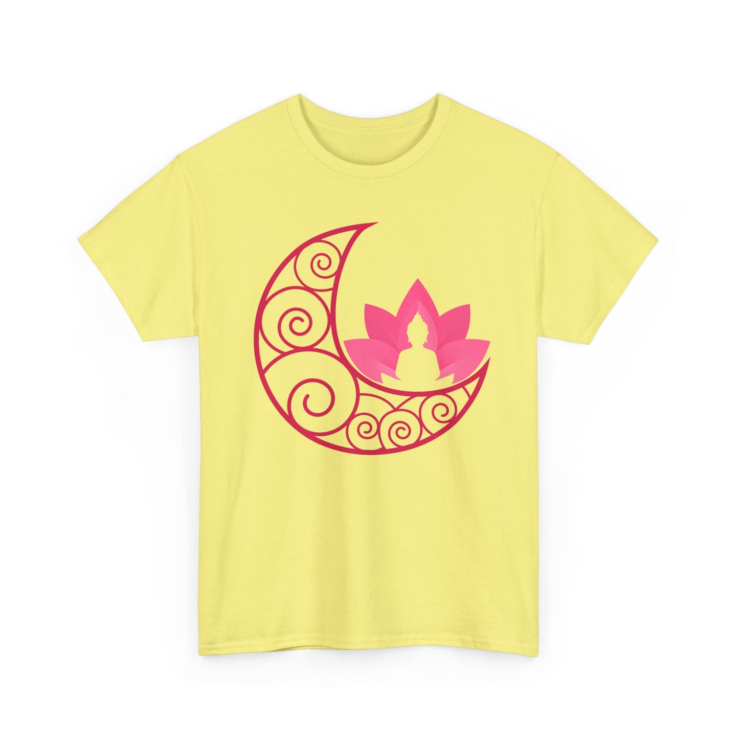 🌙Lunar Stillness Heavy Cotton Tee - Blossom Into Presence