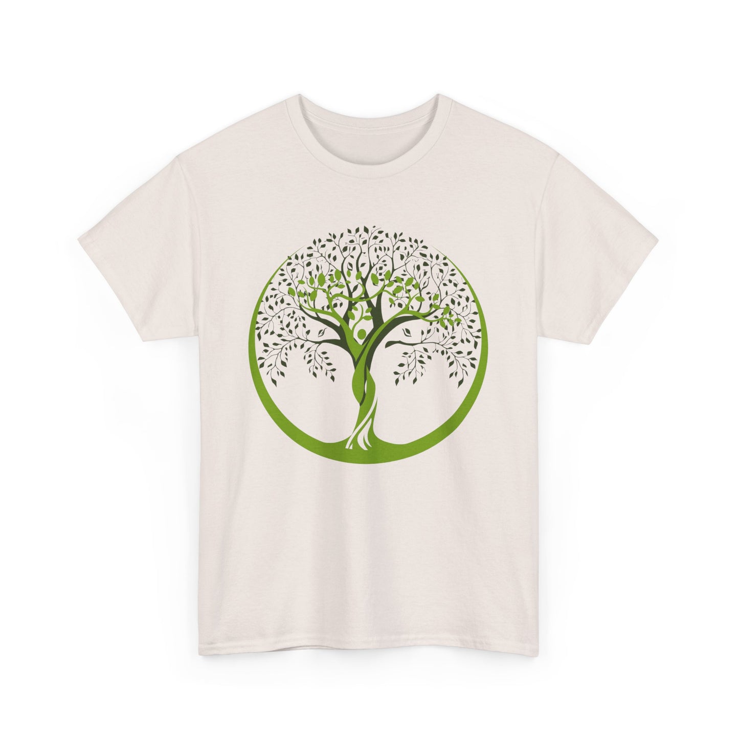 🌿Gaia Rooted Heavy Cotton Tee - She Grows, She Rises, She Becomes