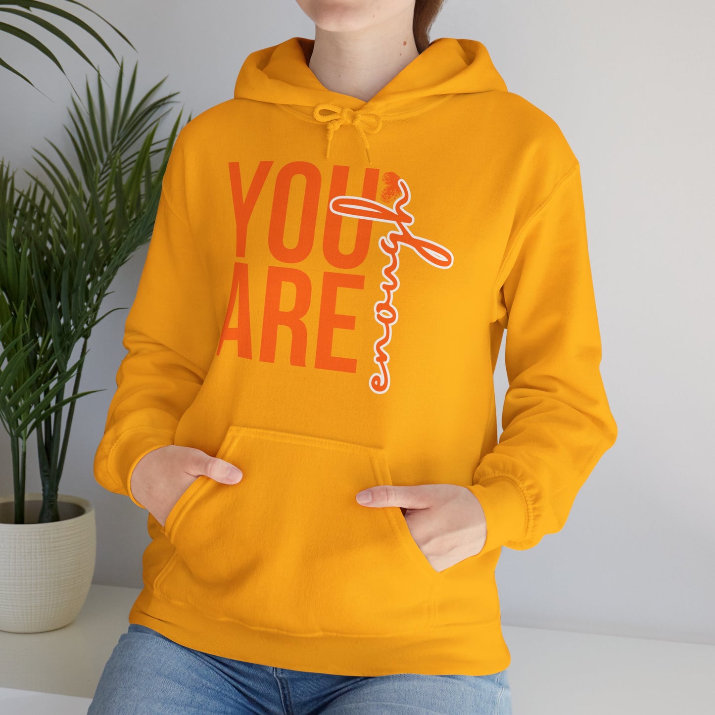 🌸You Are Enough Hoodie – A Soulful Reminder of Worthiness & Inner Light✨