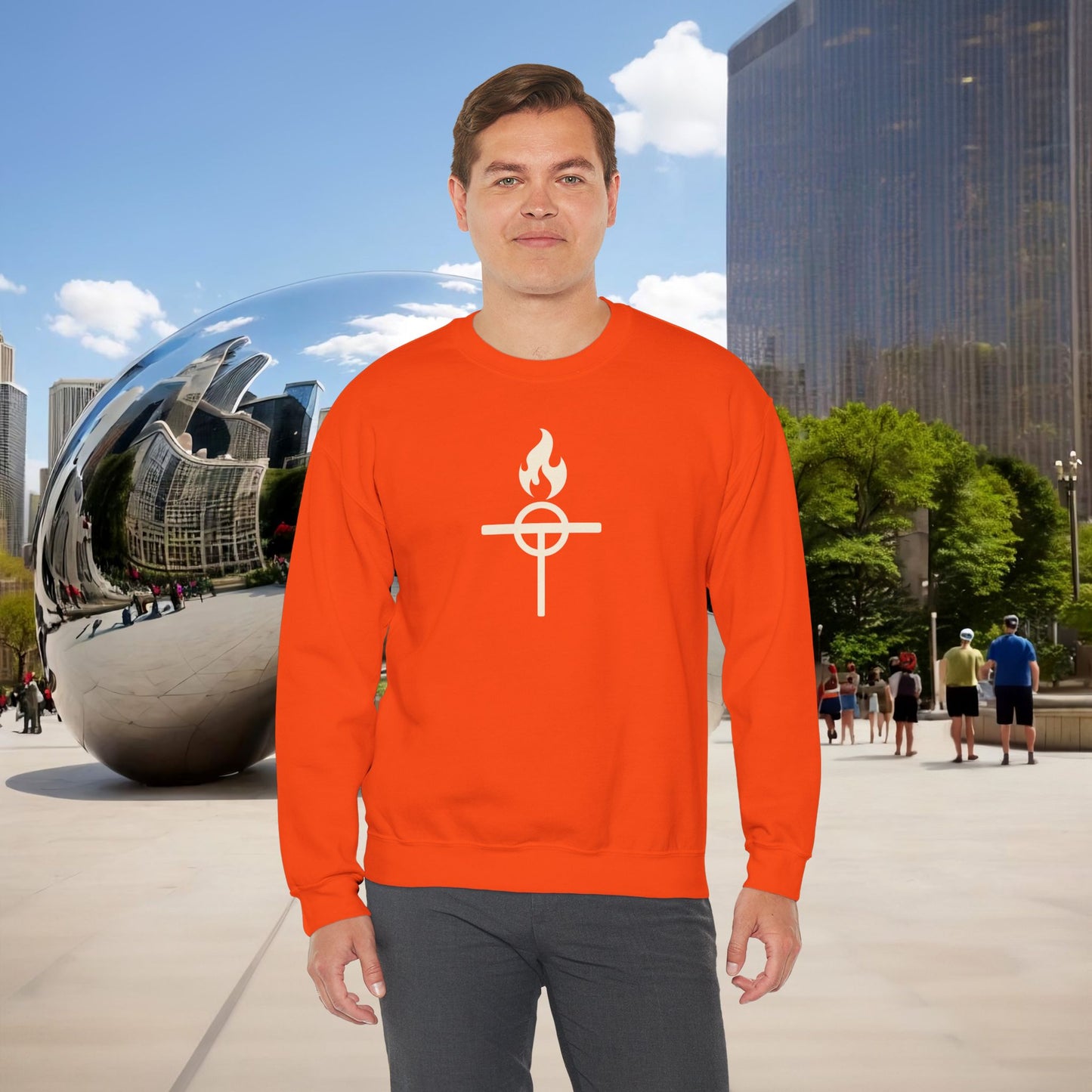 ⚔️ The Warrior Monk Sigil — Menaste Crewneck Sweatshirt (Monastic Edition)